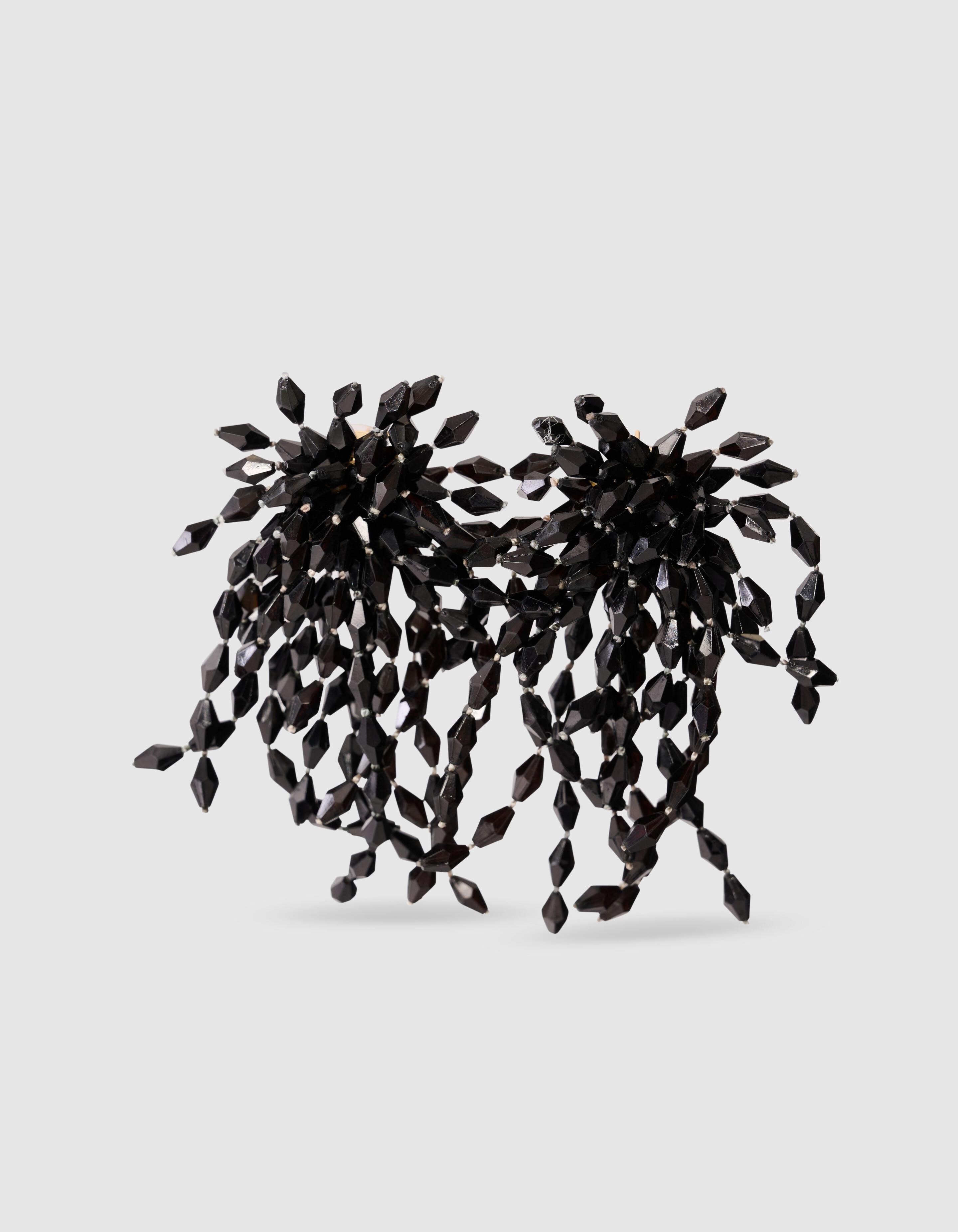 Beaded Wasserfall Ohrringe Schwarz SHOEBY ACCESSOIRES