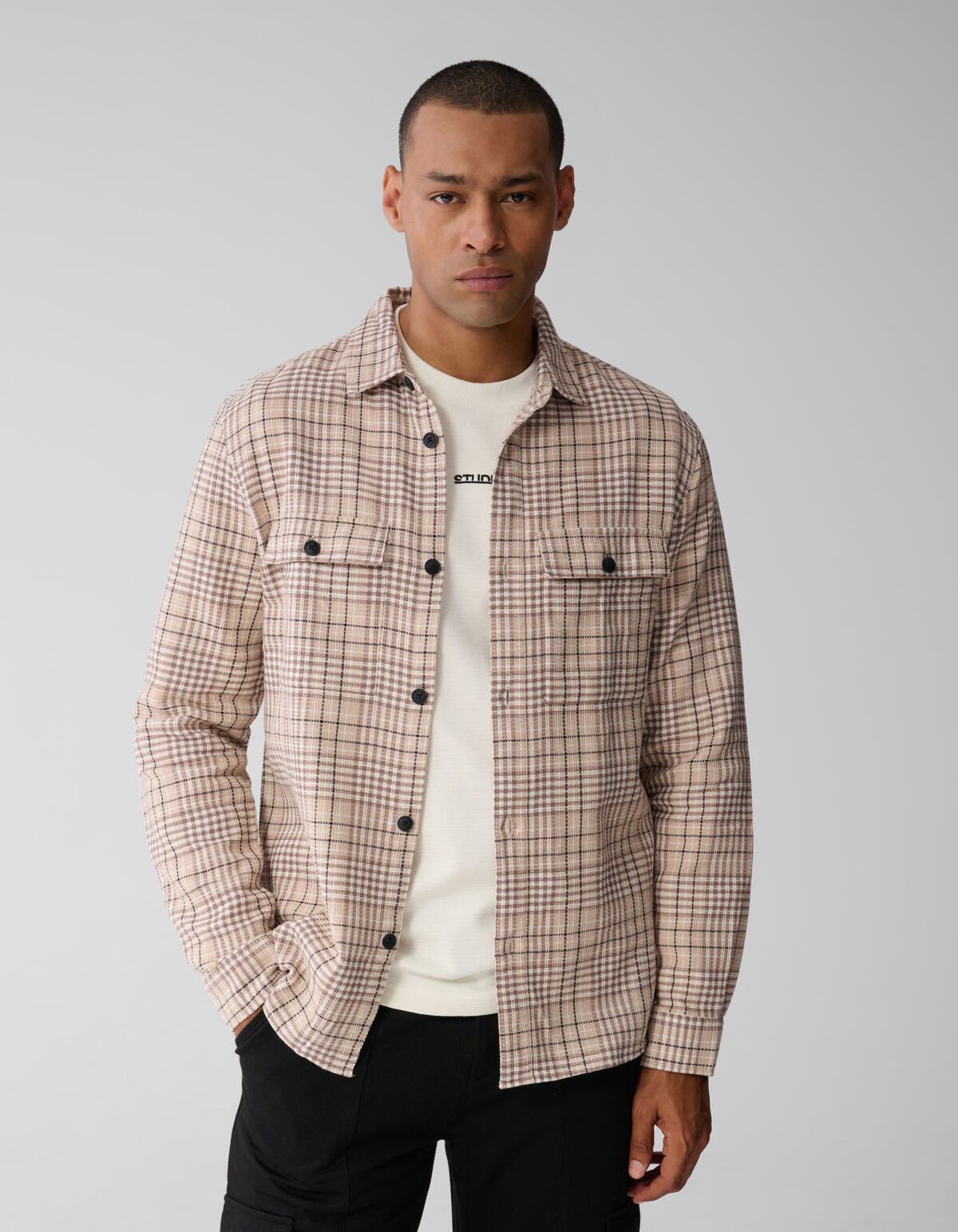 Ruiten Overshirt Sand SHOEBY MEN