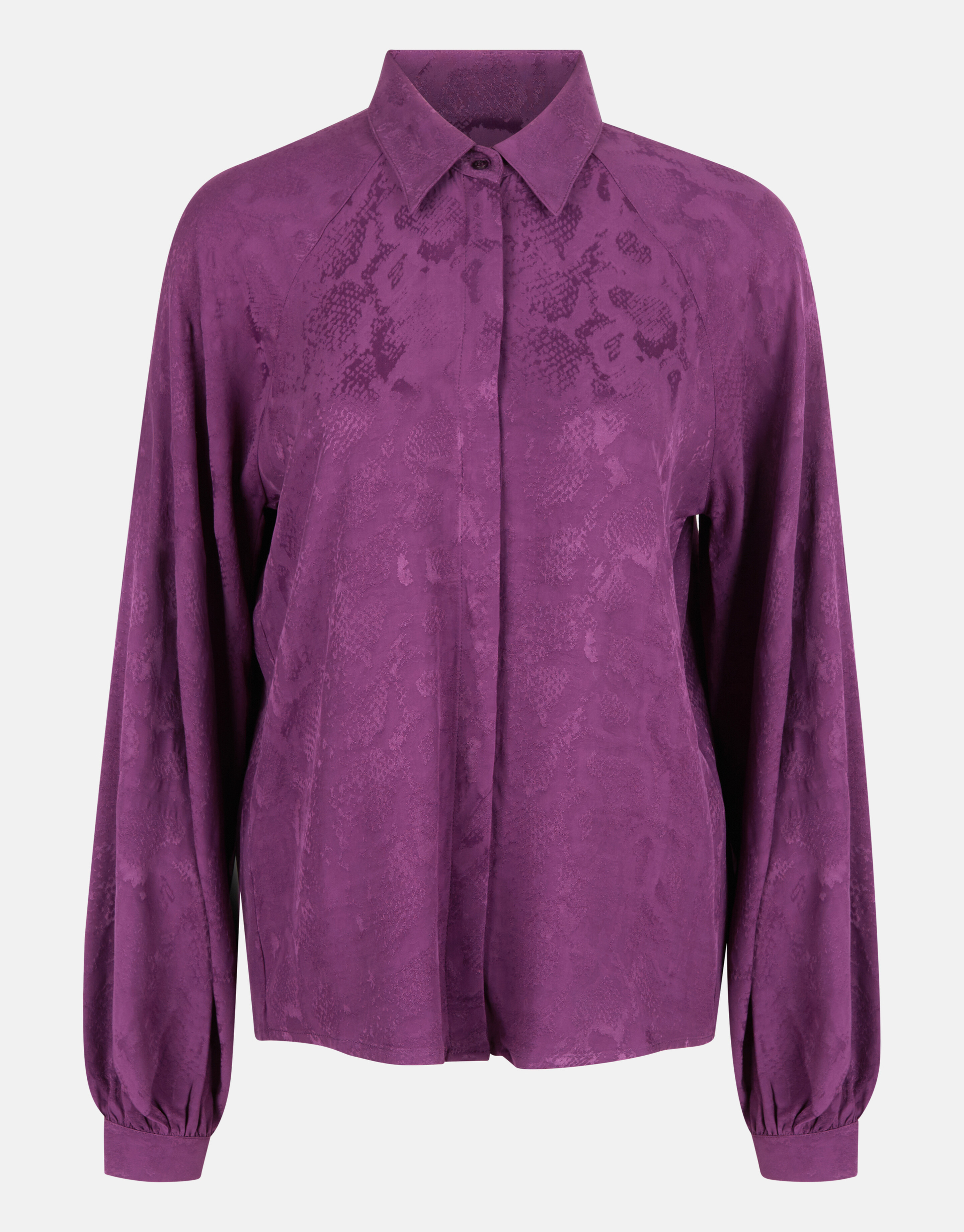 Entspannte Jacquard-Bluse Lila SHOEBY WOMEN