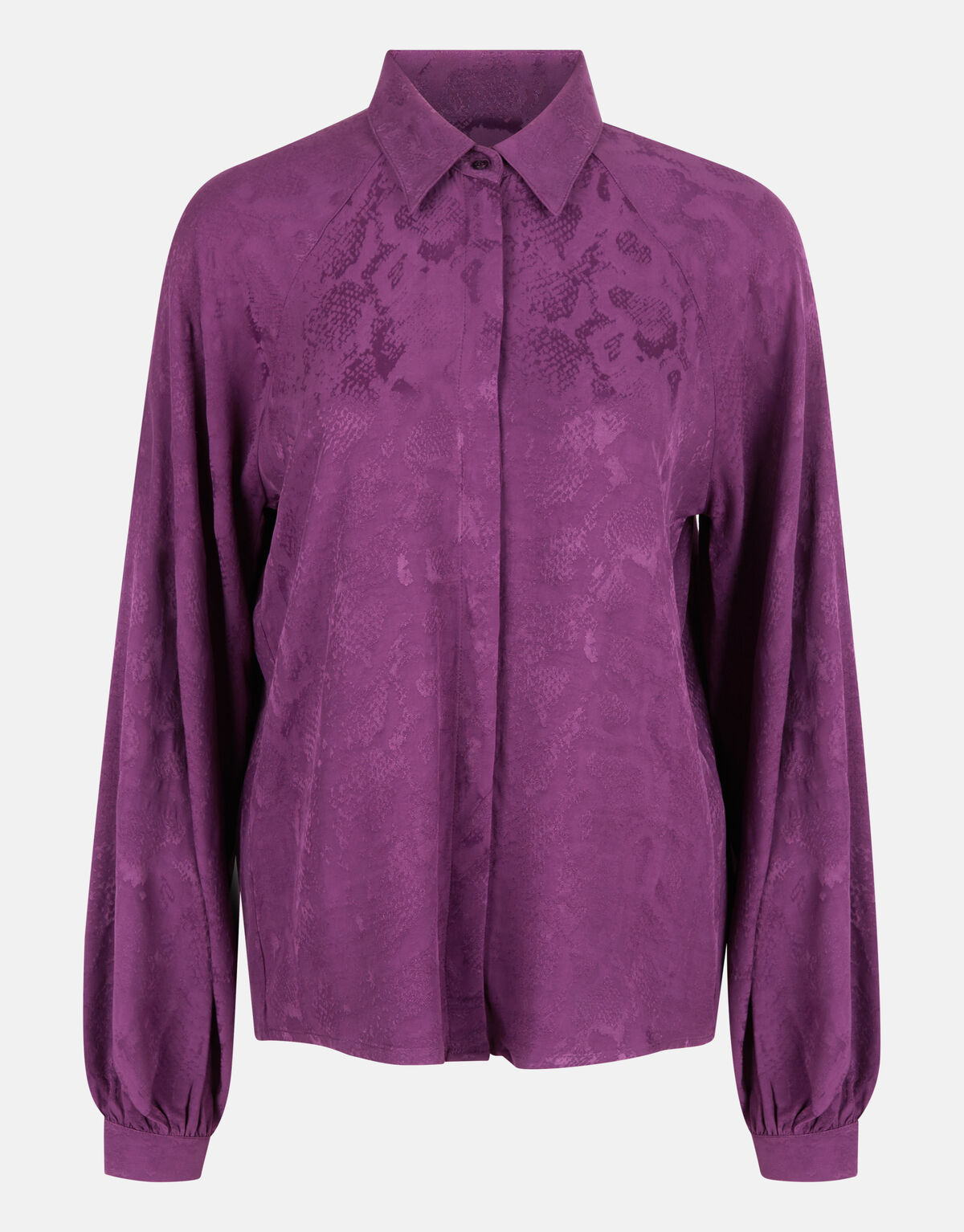 Entspannte Jacquard-Bluse Lila SHOEBY WOMEN