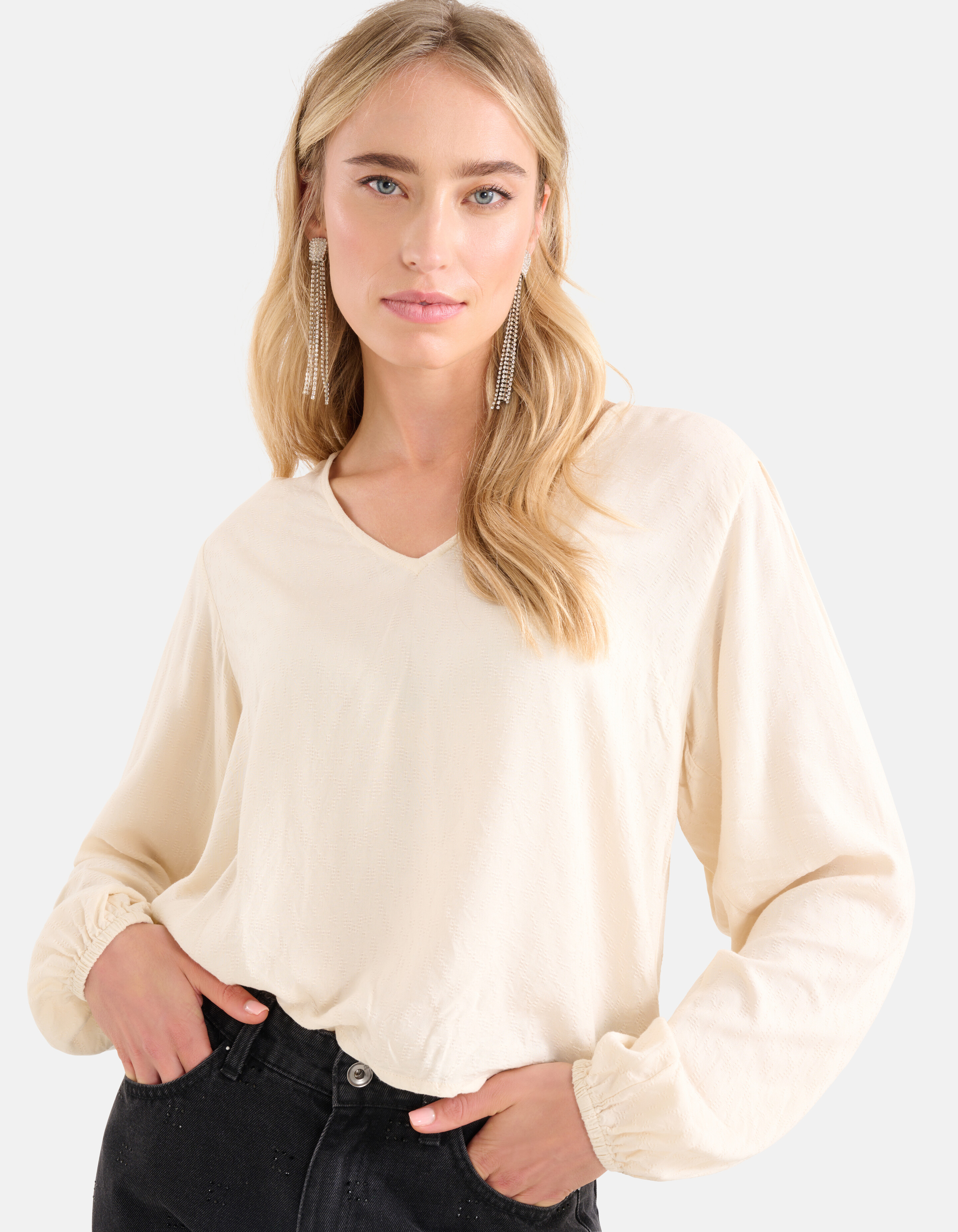 Strukturiertes Oberteil Off White SHOEBY WOMEN