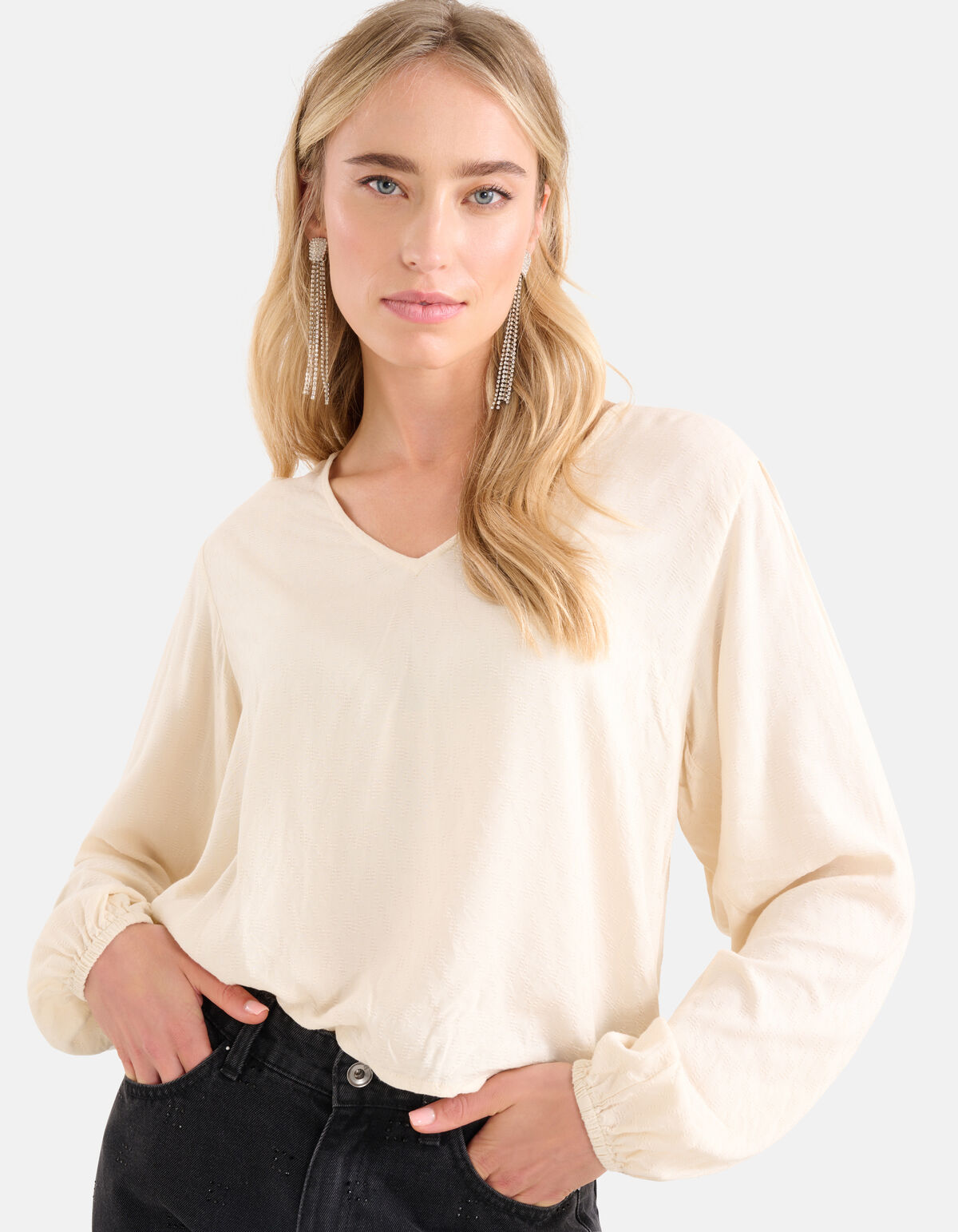 Strukturiertes Oberteil Off White SHOEBY WOMEN