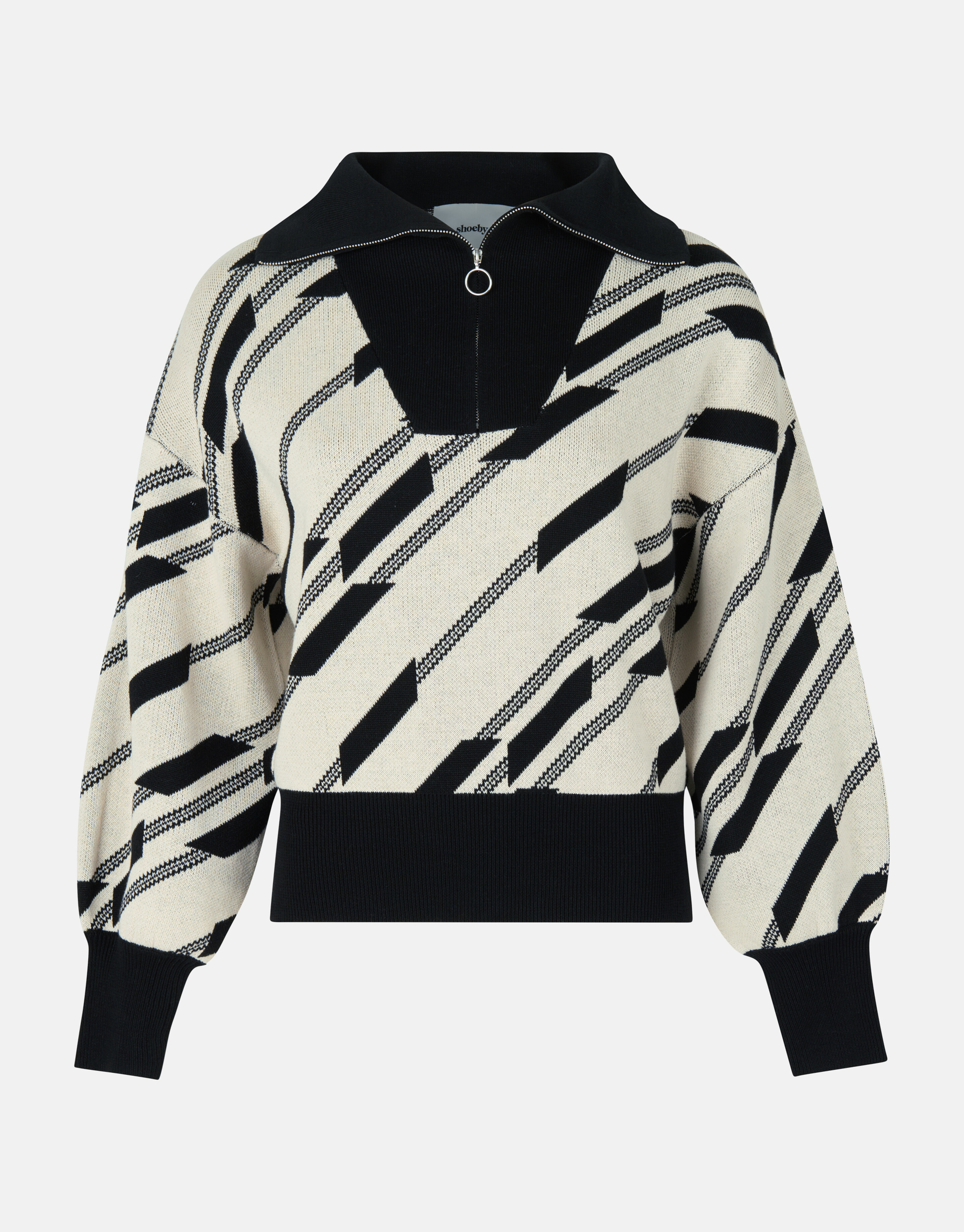 Grafik-Pullover Schwarz SHOEBY WOMEN