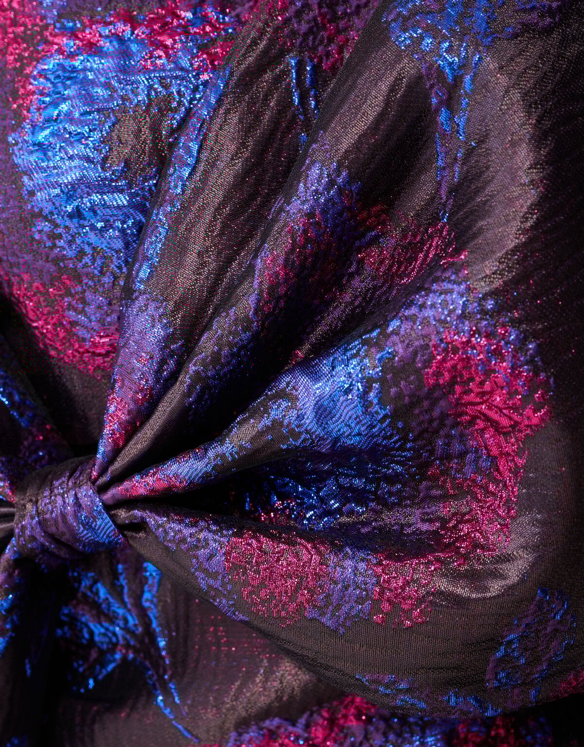 Jacquard-Stricktop Lila/Schwarz SHOEBY WOMEN