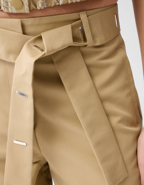 Hose mit weitem Bein Sand SHOEBY WOMEN