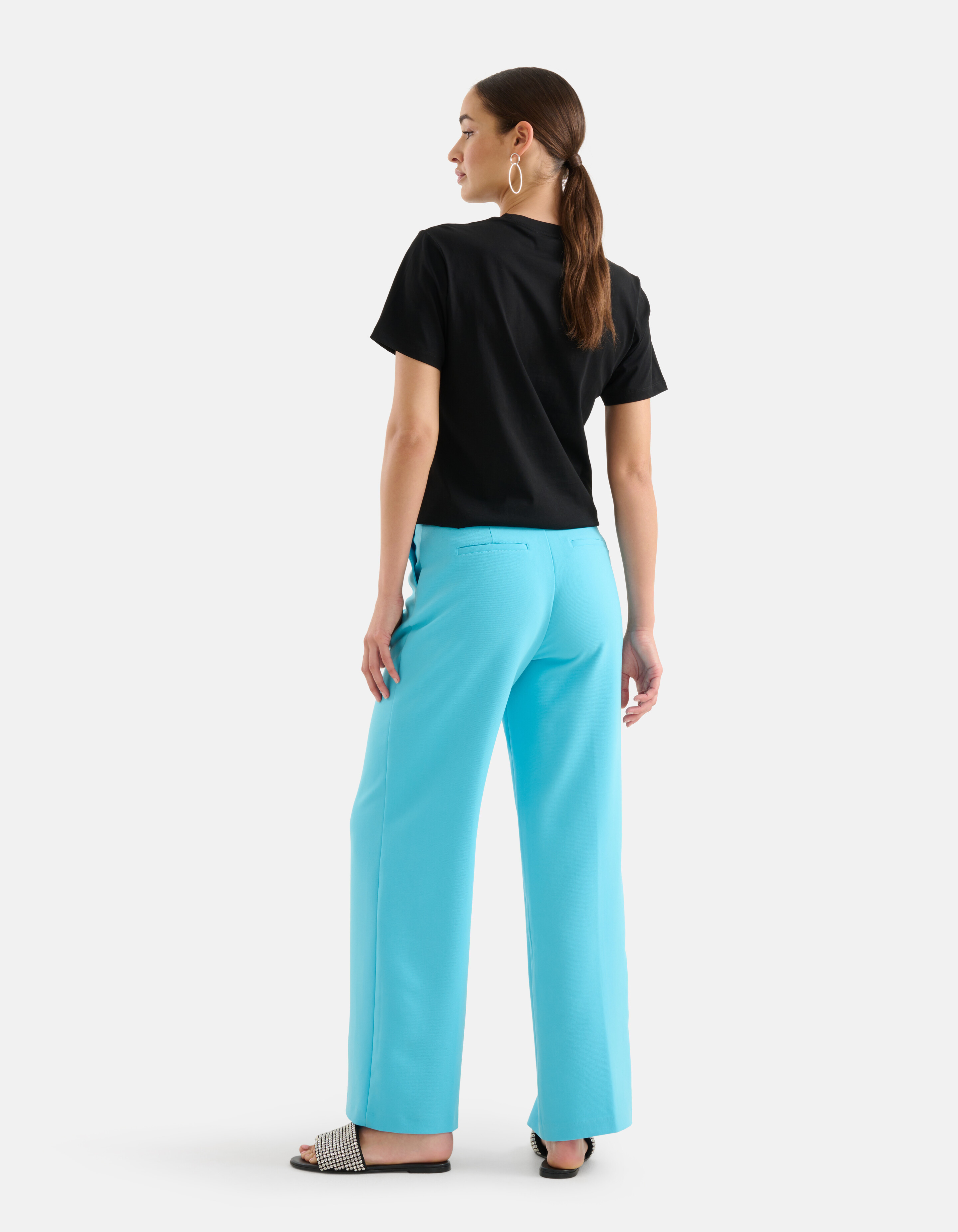 Weite Hosenbeine Blau SHOEBY WOMEN