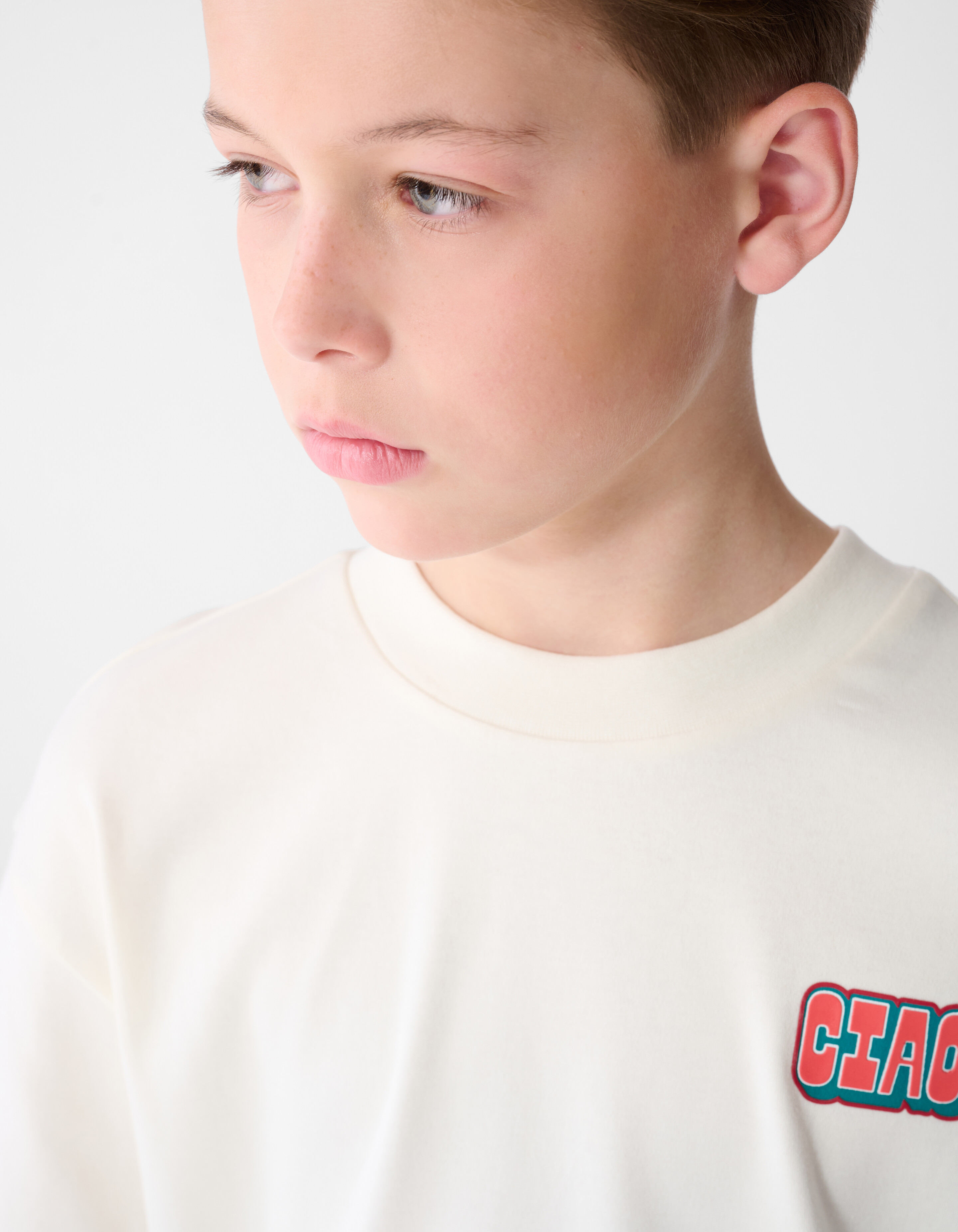 Ciao Artwork T-Shirt Gebrochen Wei&szlig; SHOEBY BOYS