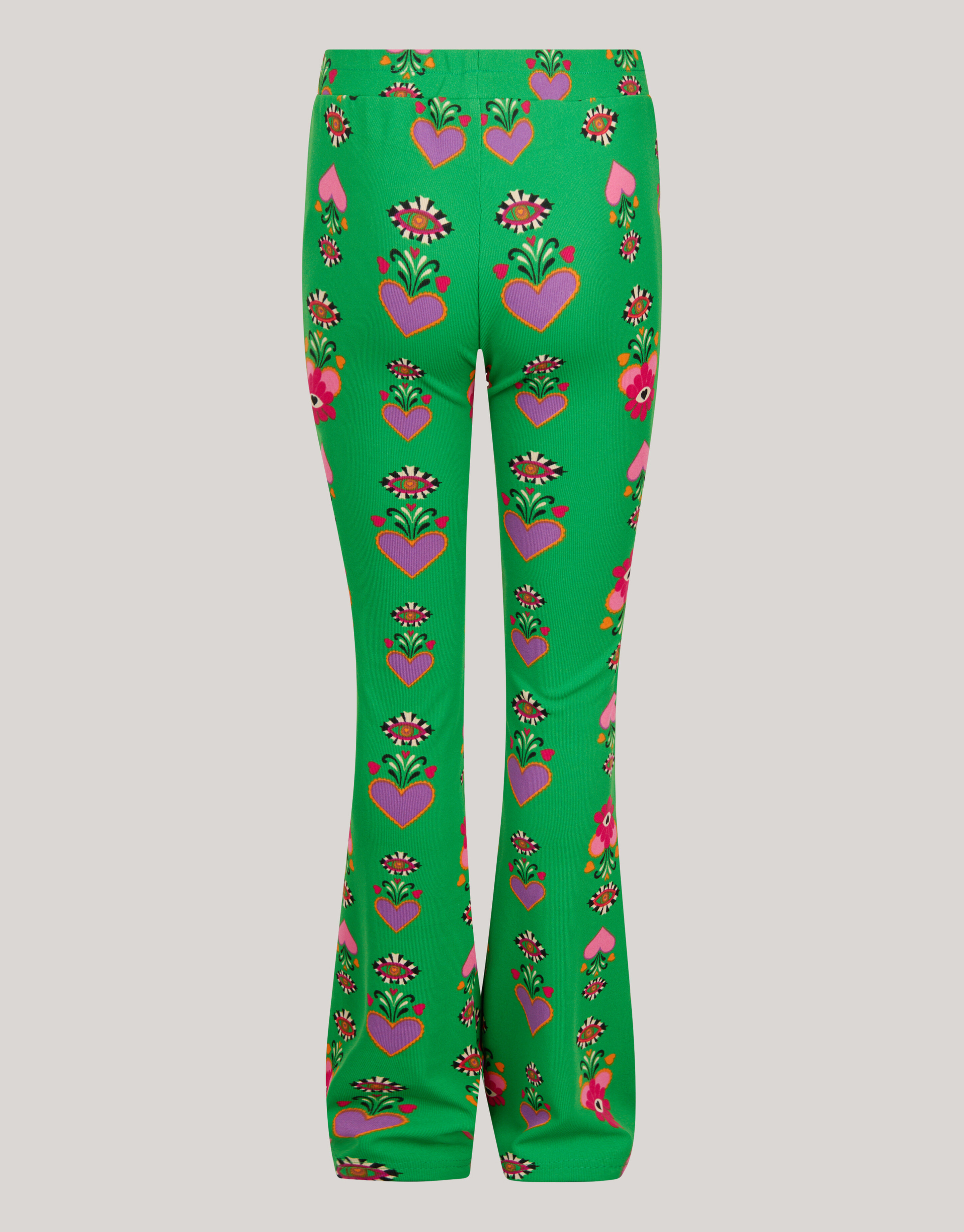 Bedruckte ausgestellte Rippen-Leggings SHOEBY GIRLS