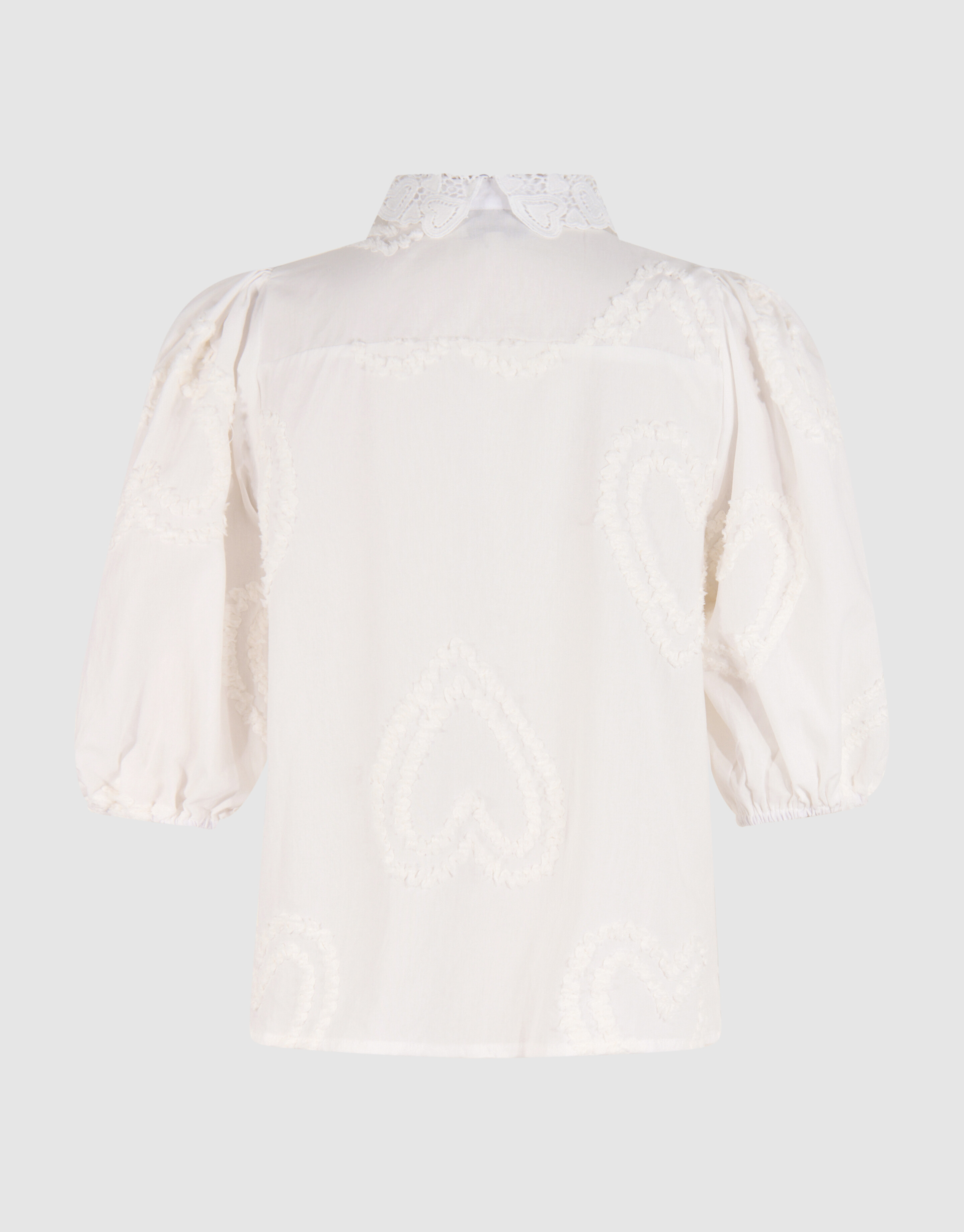 Puff Heart Top Weiß SHOEBY WOMEN