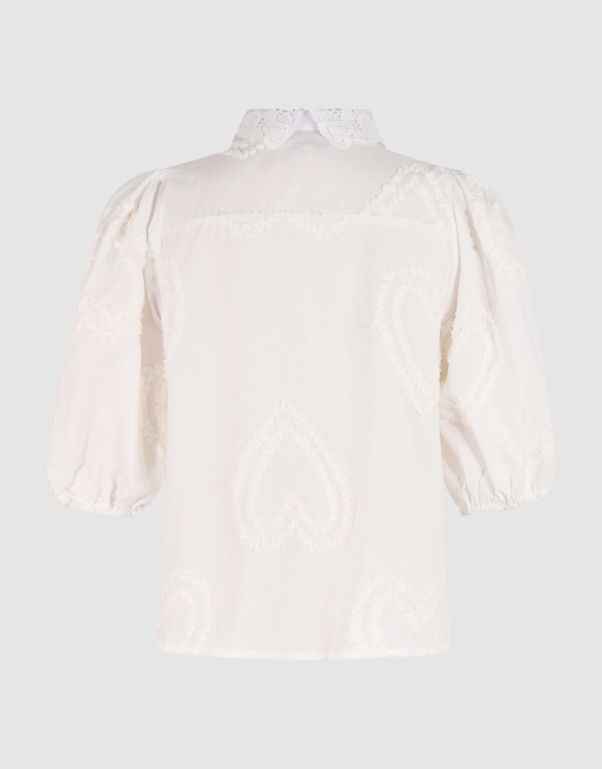 Puff Heart Top Weiß SHOEBY WOMEN