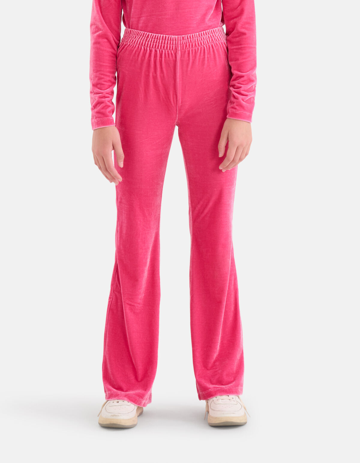 Schlaghose aus Samt Rosa SHOEBY GIRLS