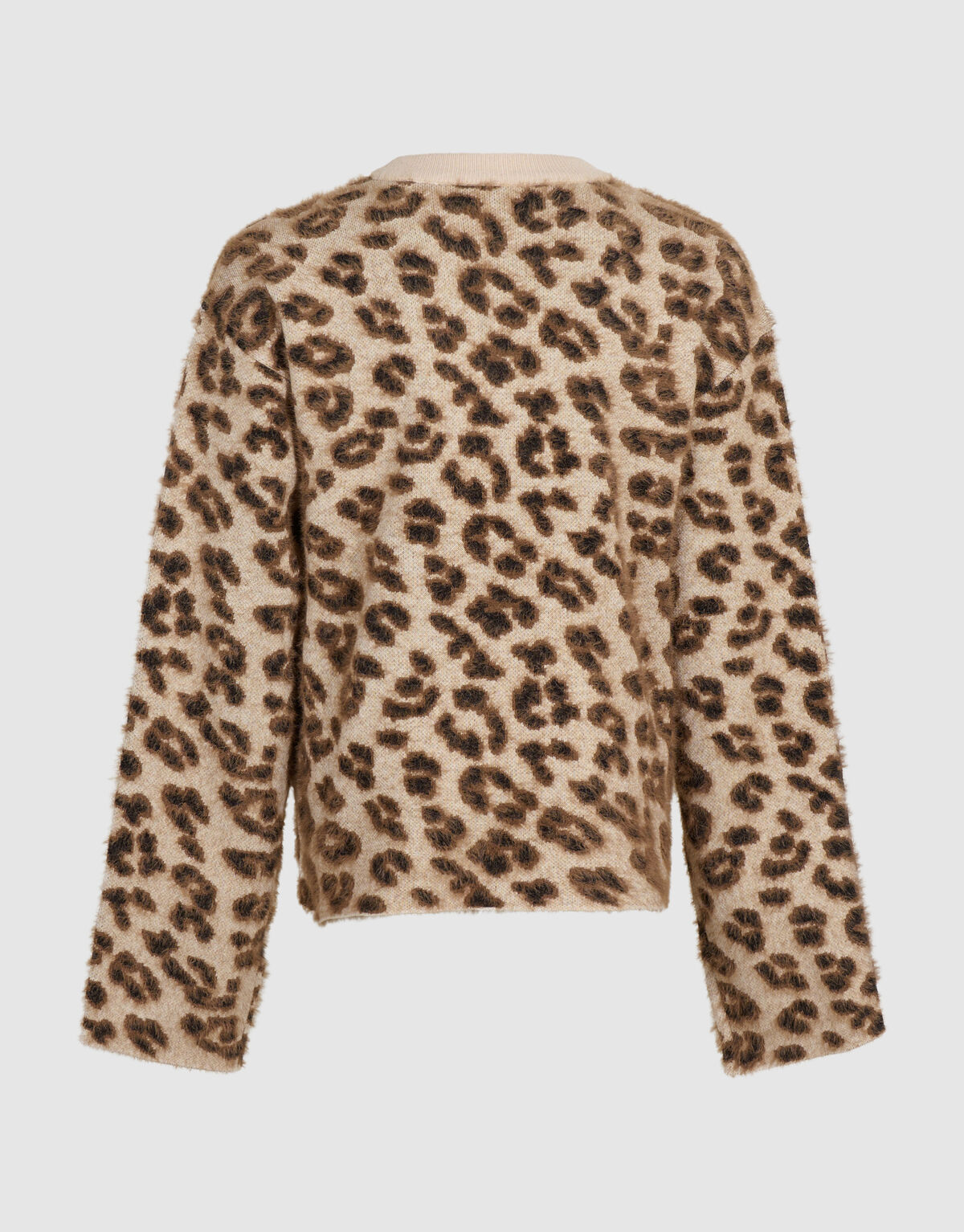 Leopard-Pullover mit Perlen Braun SHOEBY GIRLS