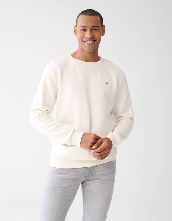 Glitzernder Pullover Off White SHOEBY MEN
