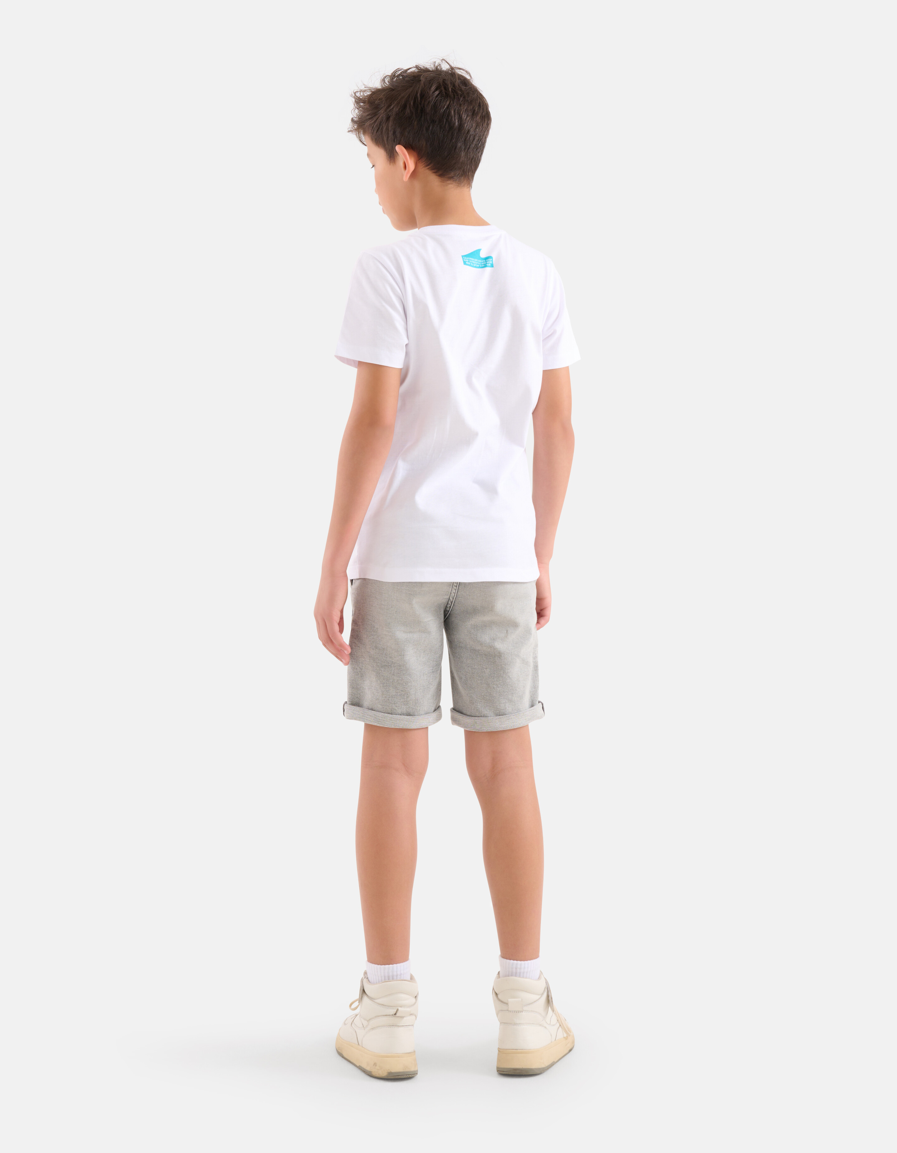 Print-T-Shirt Weiß SHOEBY BOYS