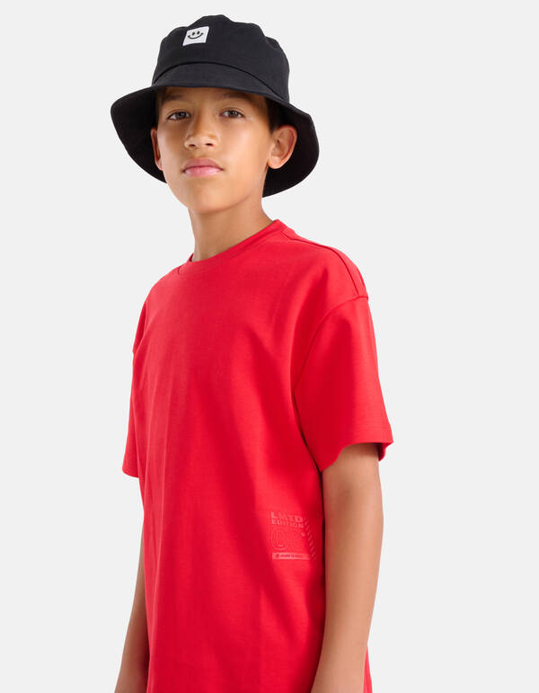 Schweres Basic-T-Shirt Rot SHOEBY BOYS