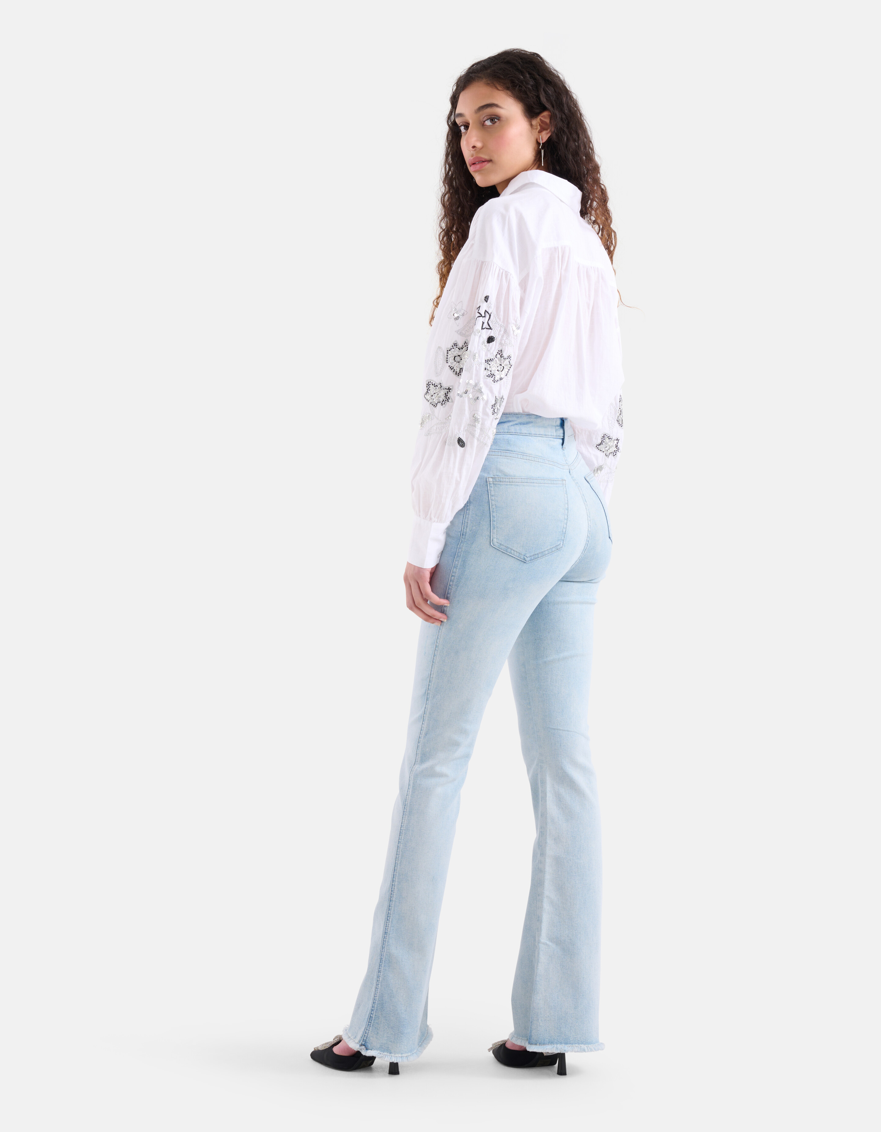 Ausgestellte Denim-Jeans L33 gebleicht SHOEBY WOMEN