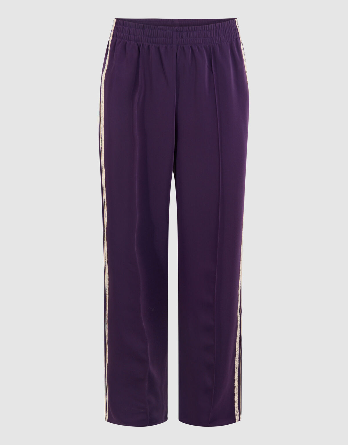 Sportliche Hose mit weitem Bein Dunkelviolett SHOEBY WOMEN