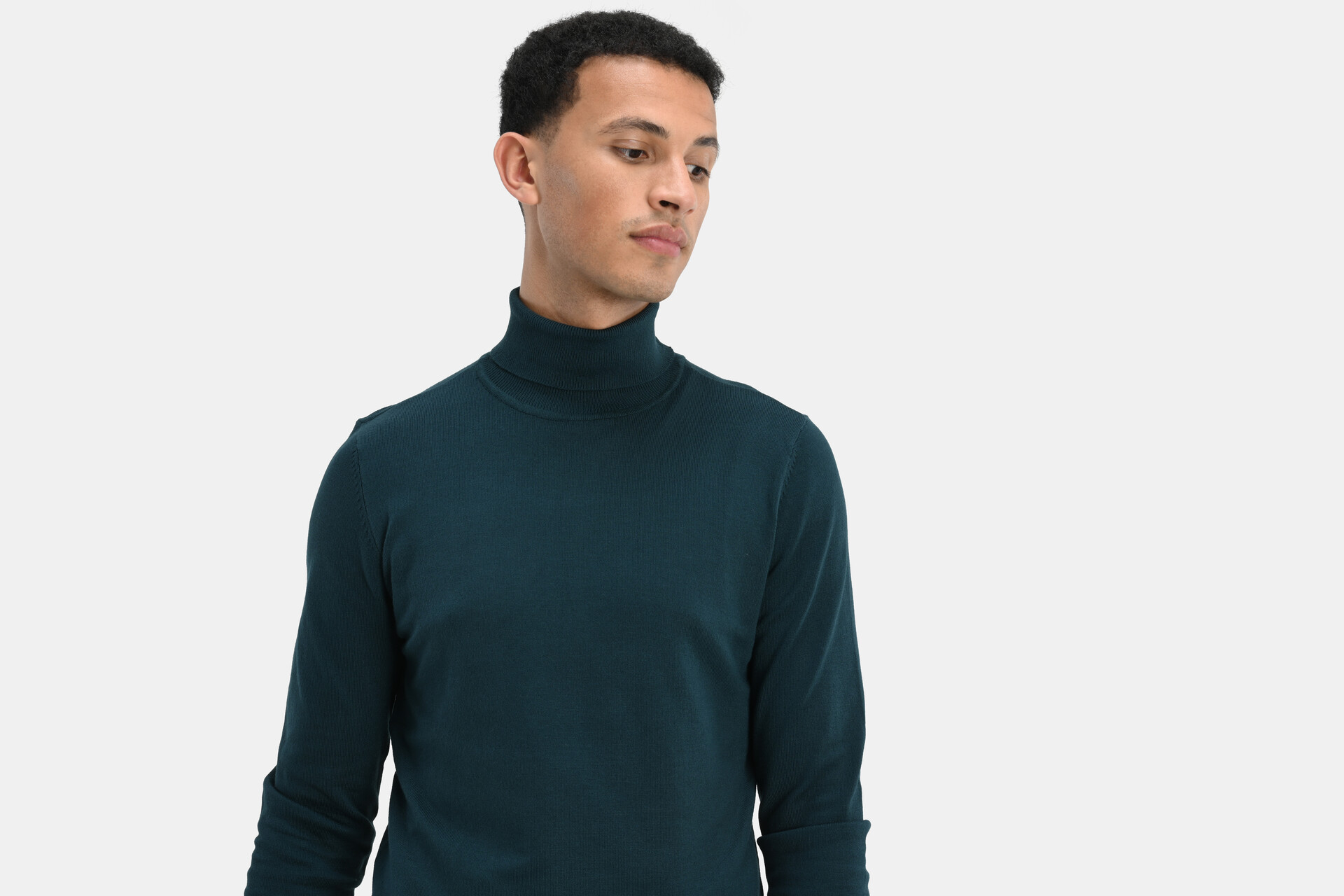 Rollkragenpullover Dunkelgrün SHOEBY MEN