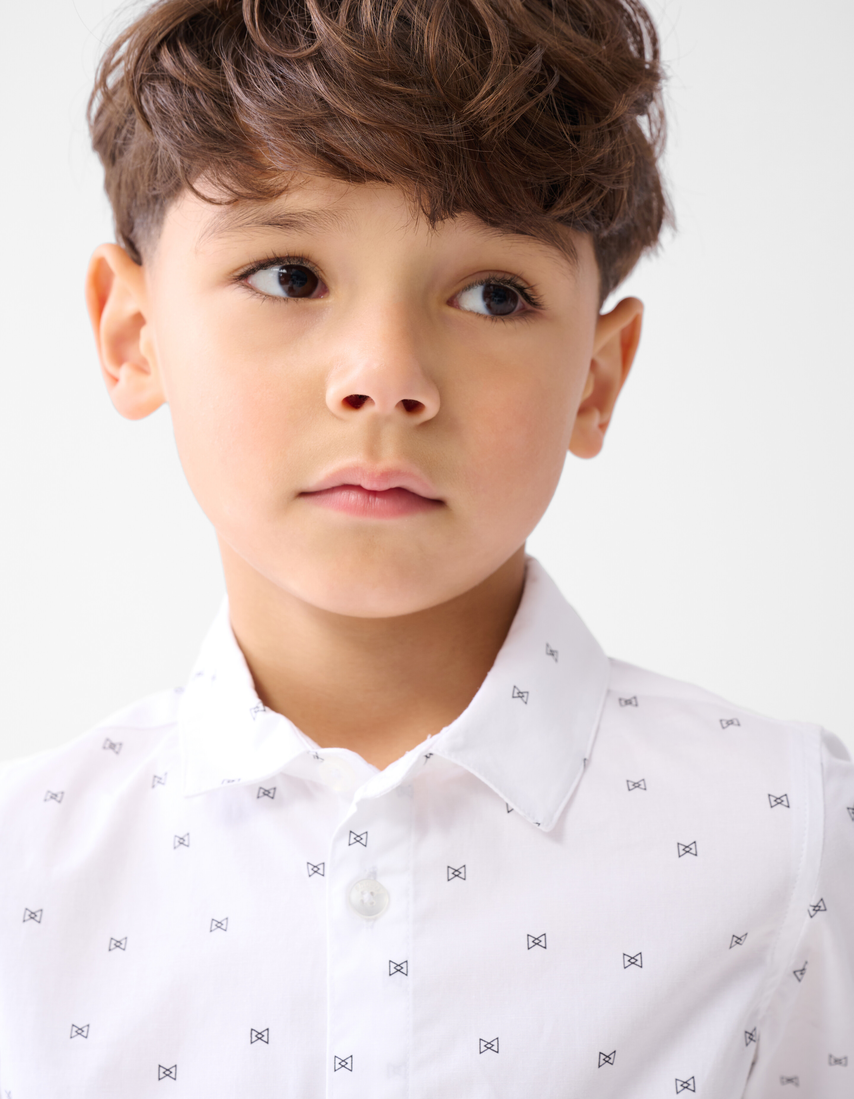 Bedrucktes Hemd Weiß SHOEBY BOYS
