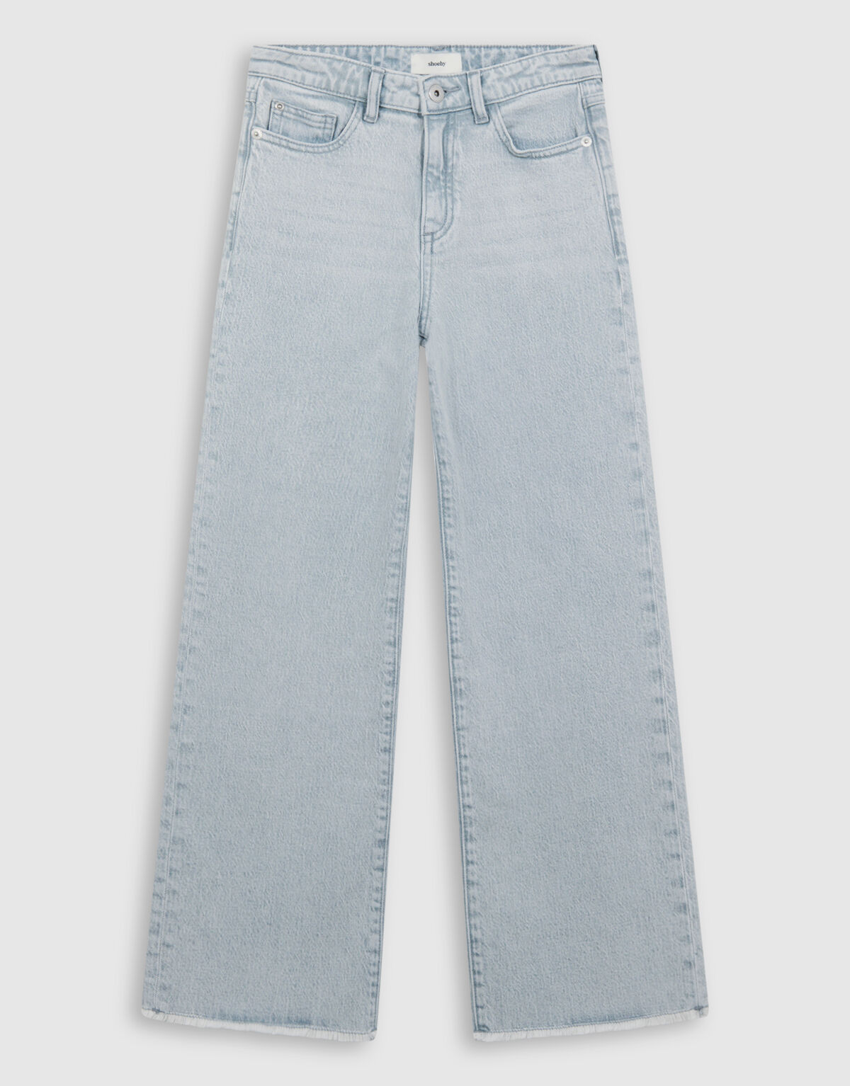 Weite Jeans in Hellgrau SHOEBY GIRLS