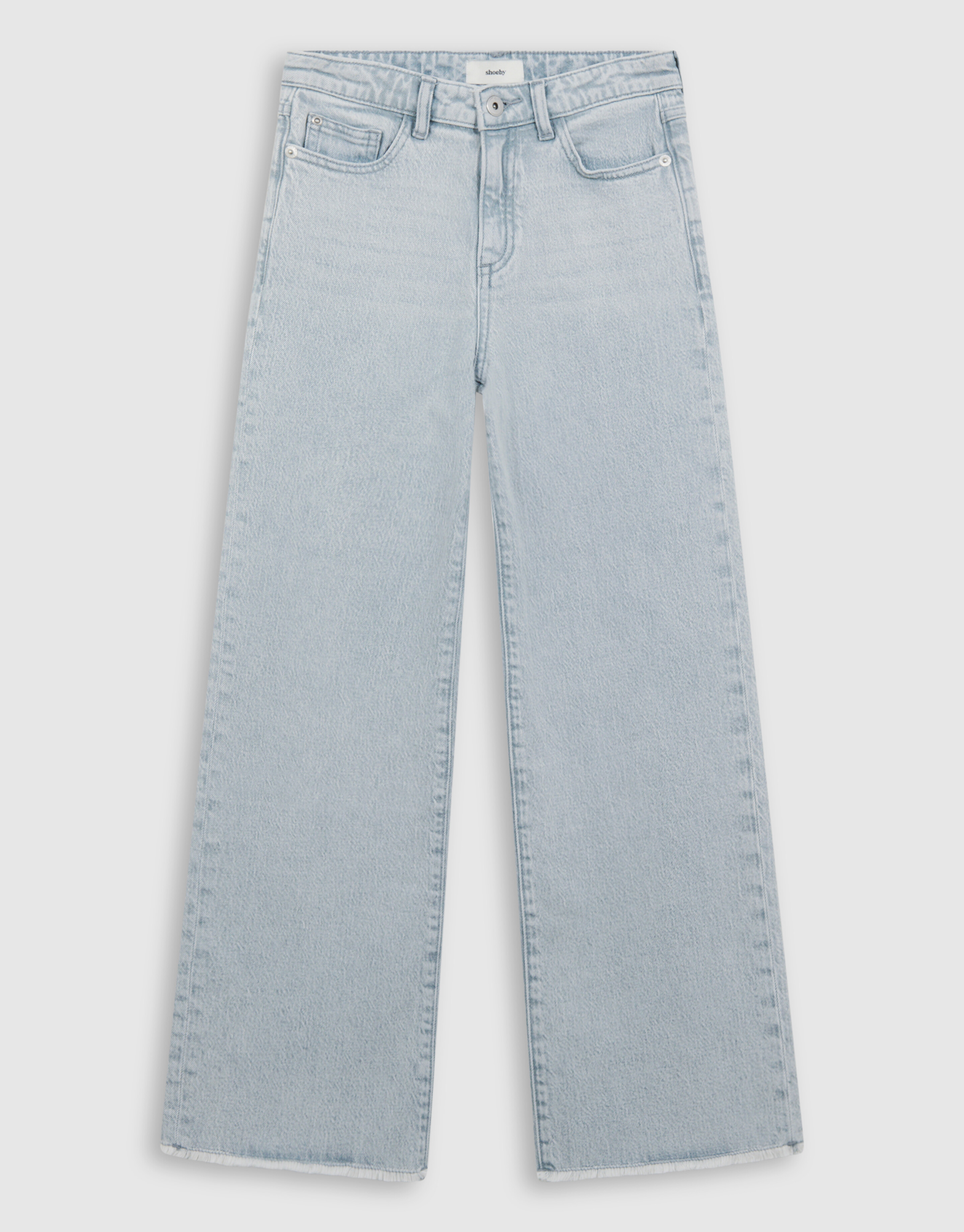 Weite Jeans in Hellgrau SHOEBY GIRLS