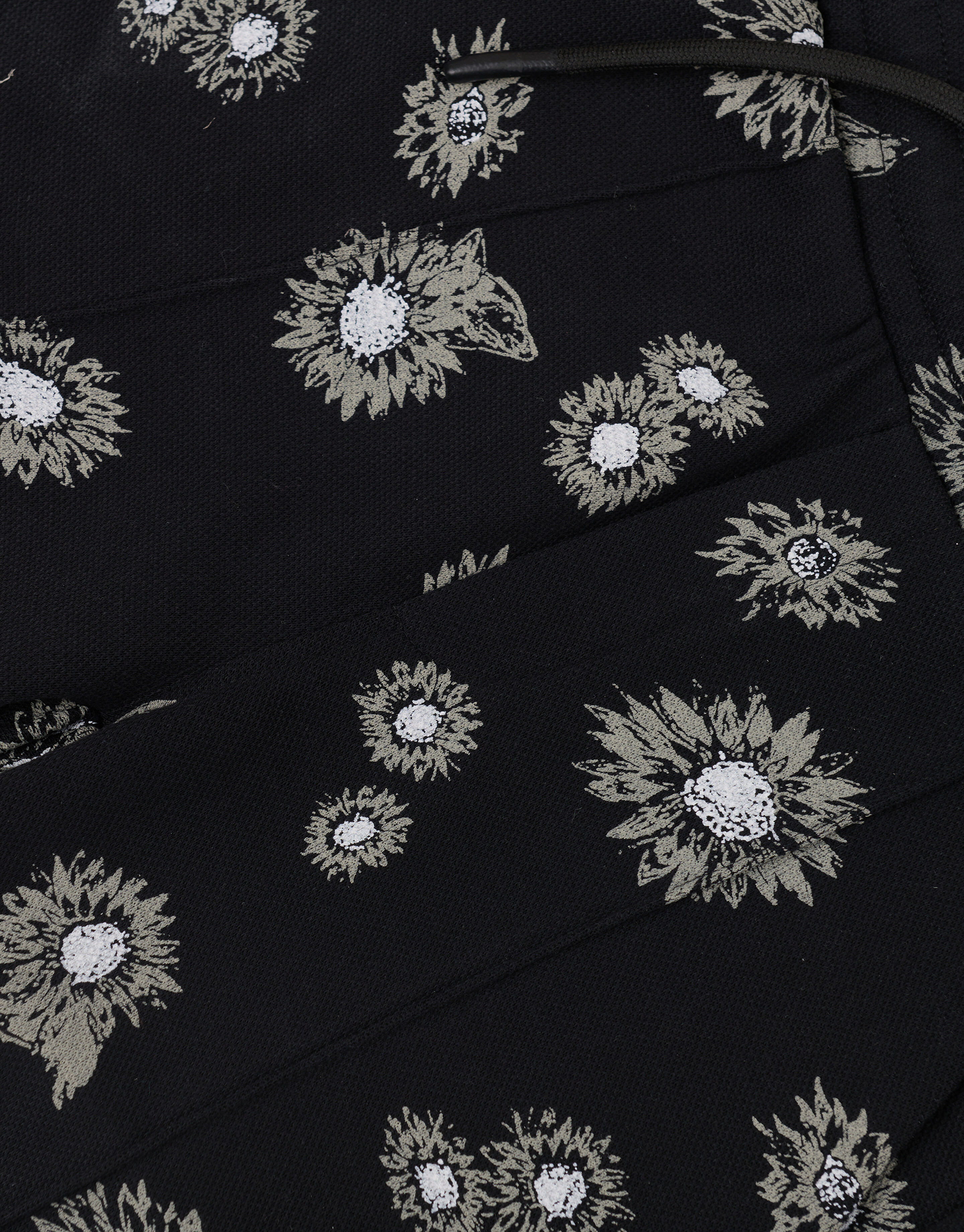 Shorts mit grafischem Blumendruck Schwarz JILL&MITCH