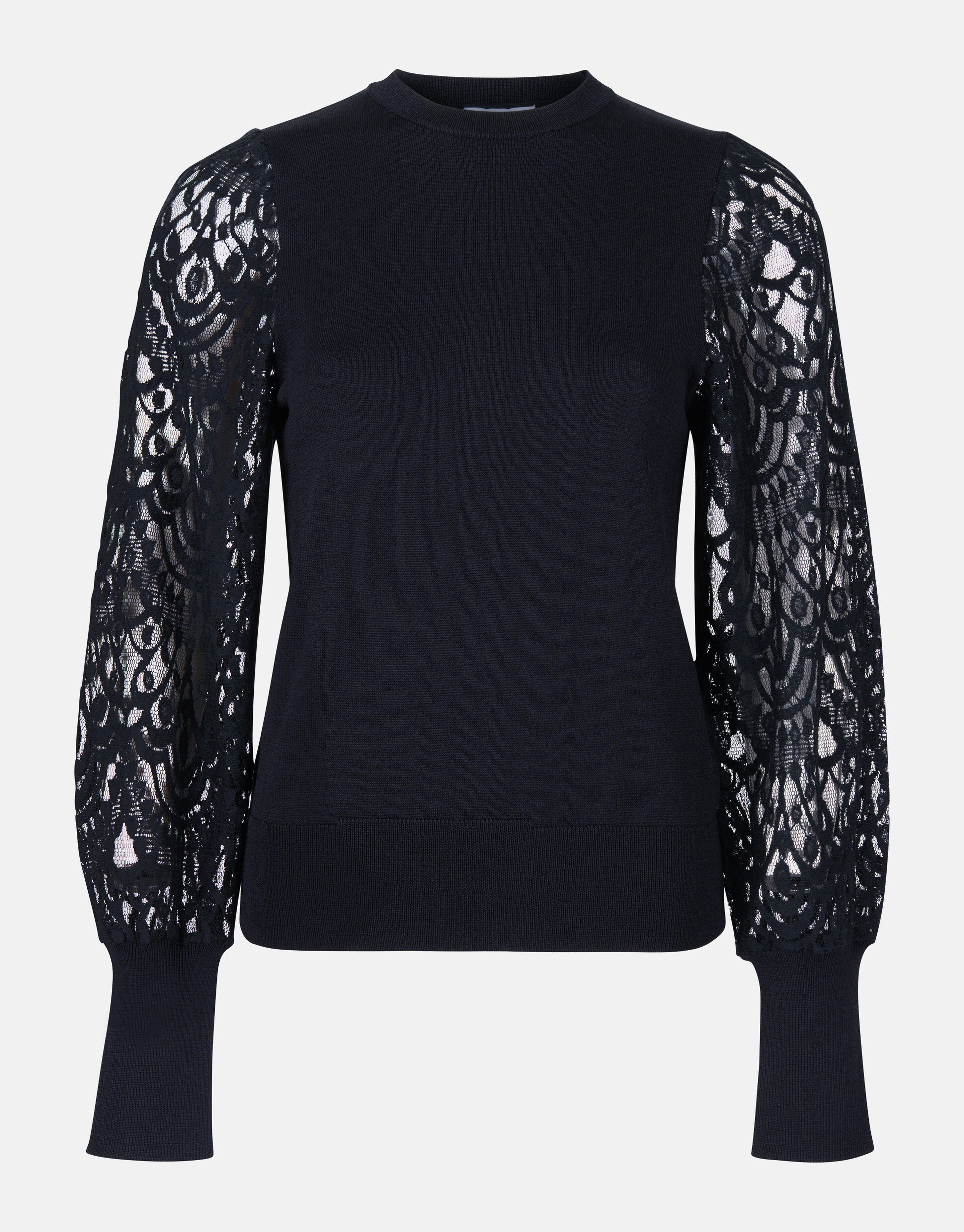 Top mit Spitzenärmeln Schwarz SHOEBY WOMEN