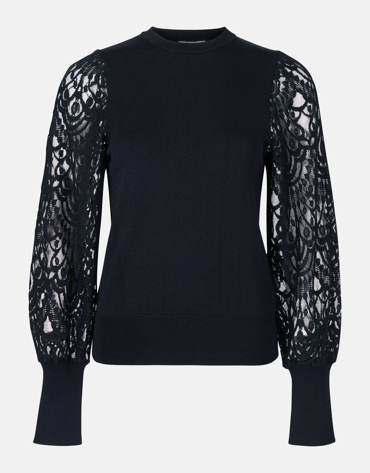 Top mit Spitzenärmeln Schwarz SHOEBY WOMEN