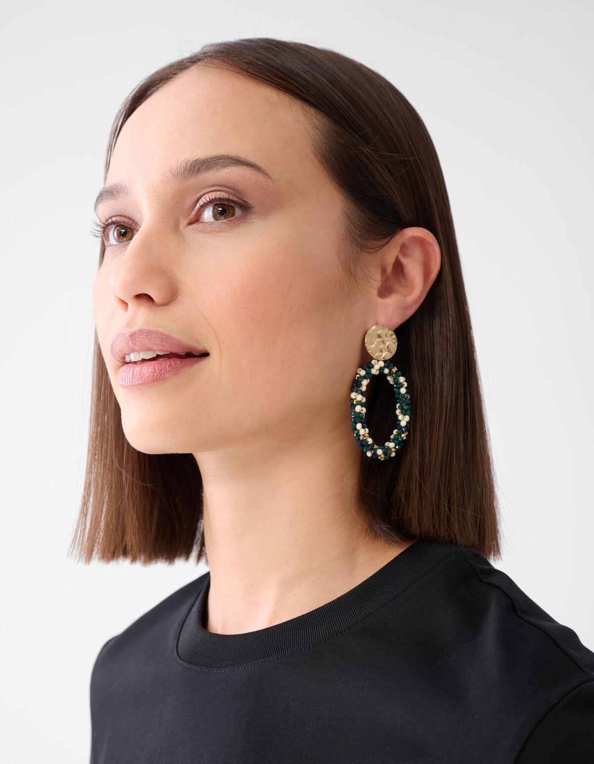 Multi-Perlen-Ohrringe Grün SHOEBY ACCESSOIRES