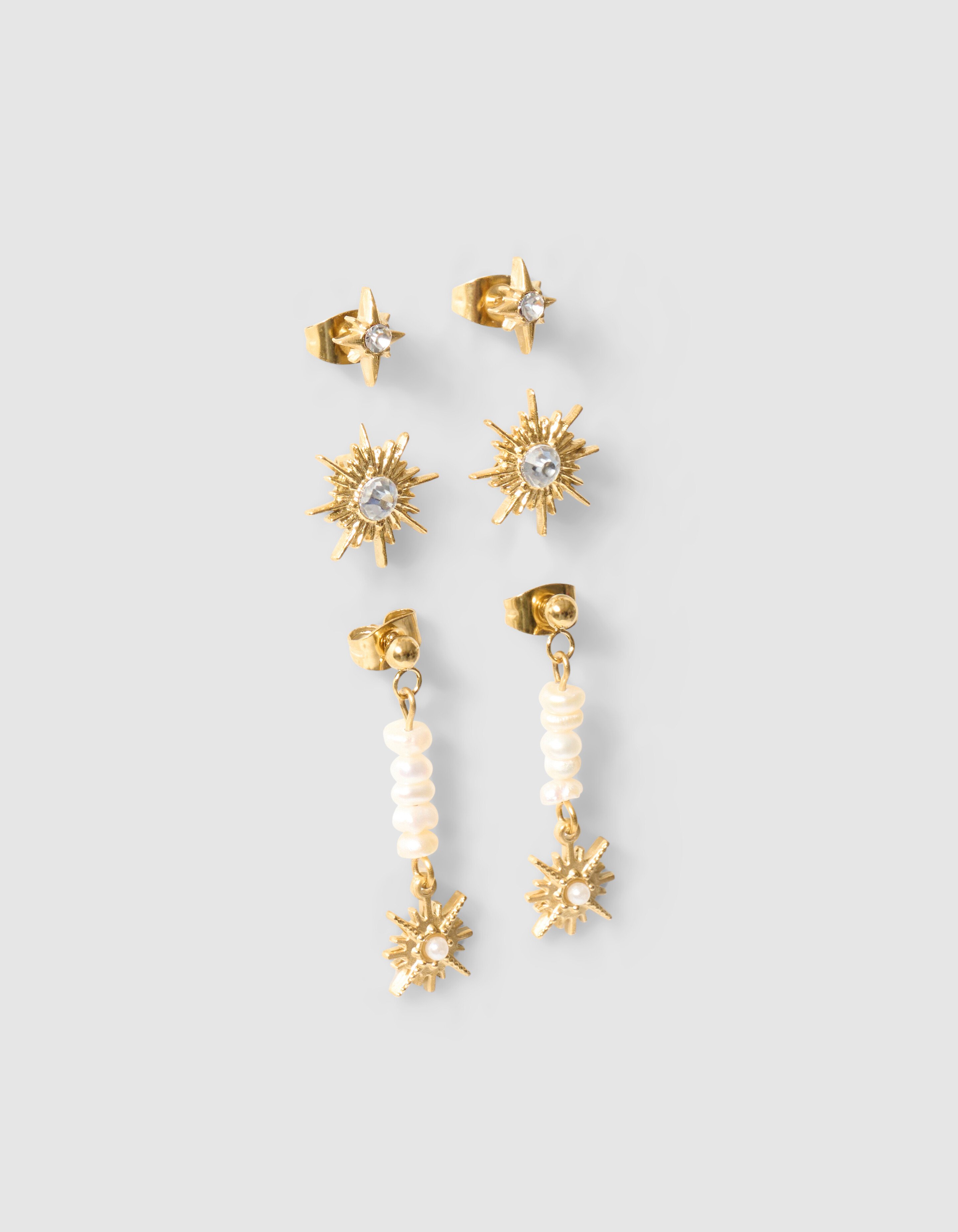 Stern Ohrring Set Gold SHOEBY ACCESSOIRES