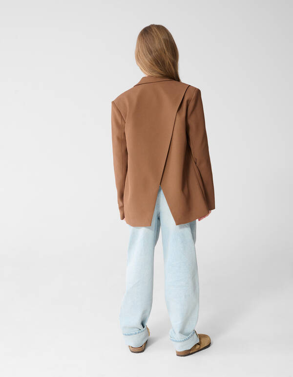 Offener R&uuml;cken Blazer Braun SHOEBY GIRLS