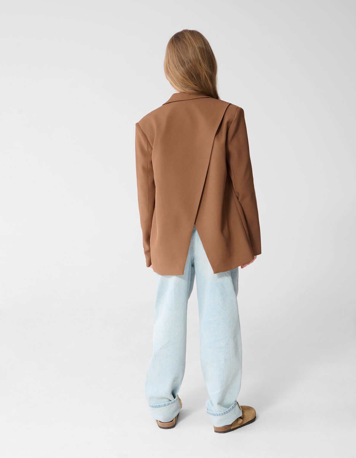 Offener R&uuml;cken Blazer Braun SHOEBY GIRLS