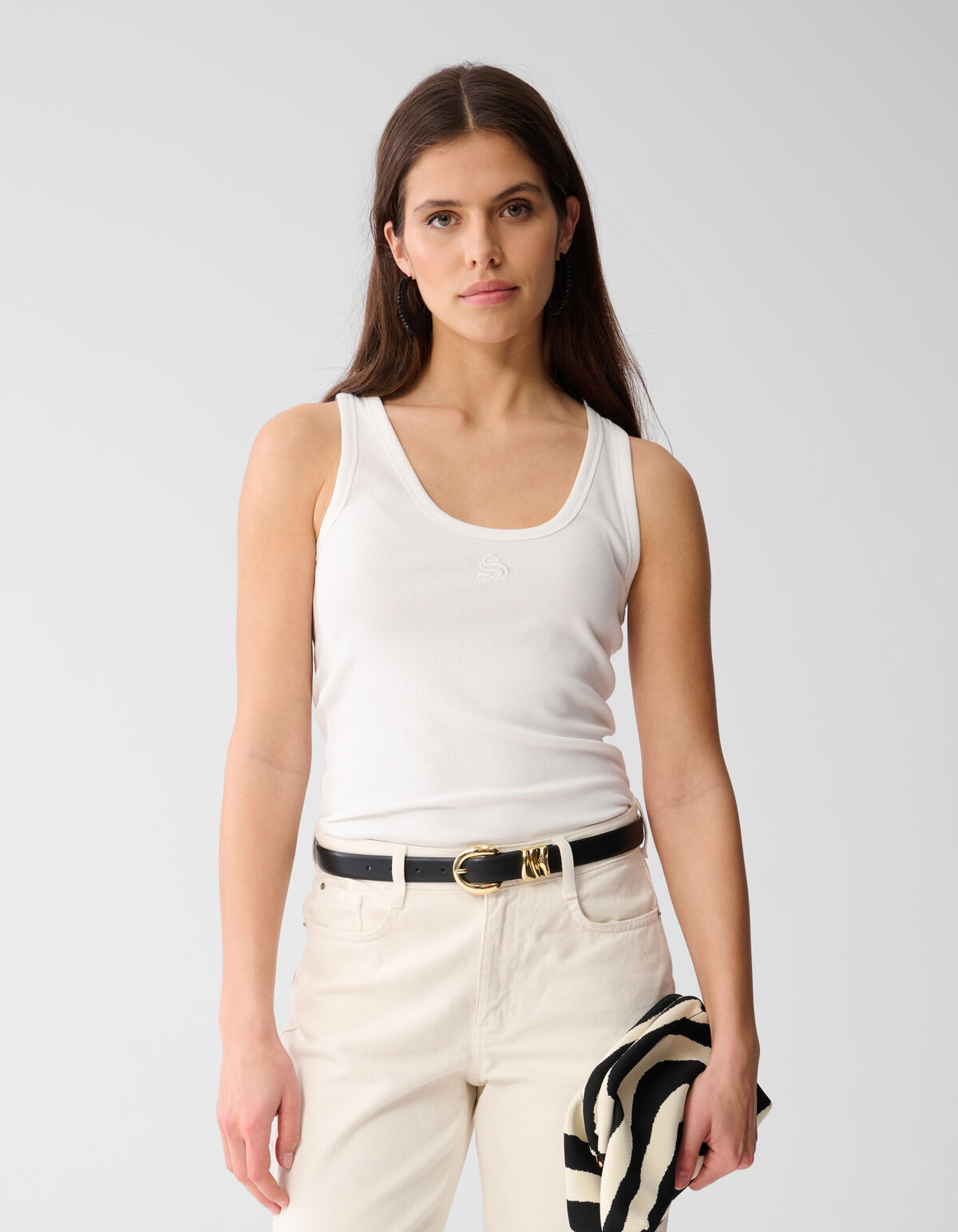 Shoeby Logo Tanktop Weiß SHOEBY WOMEN