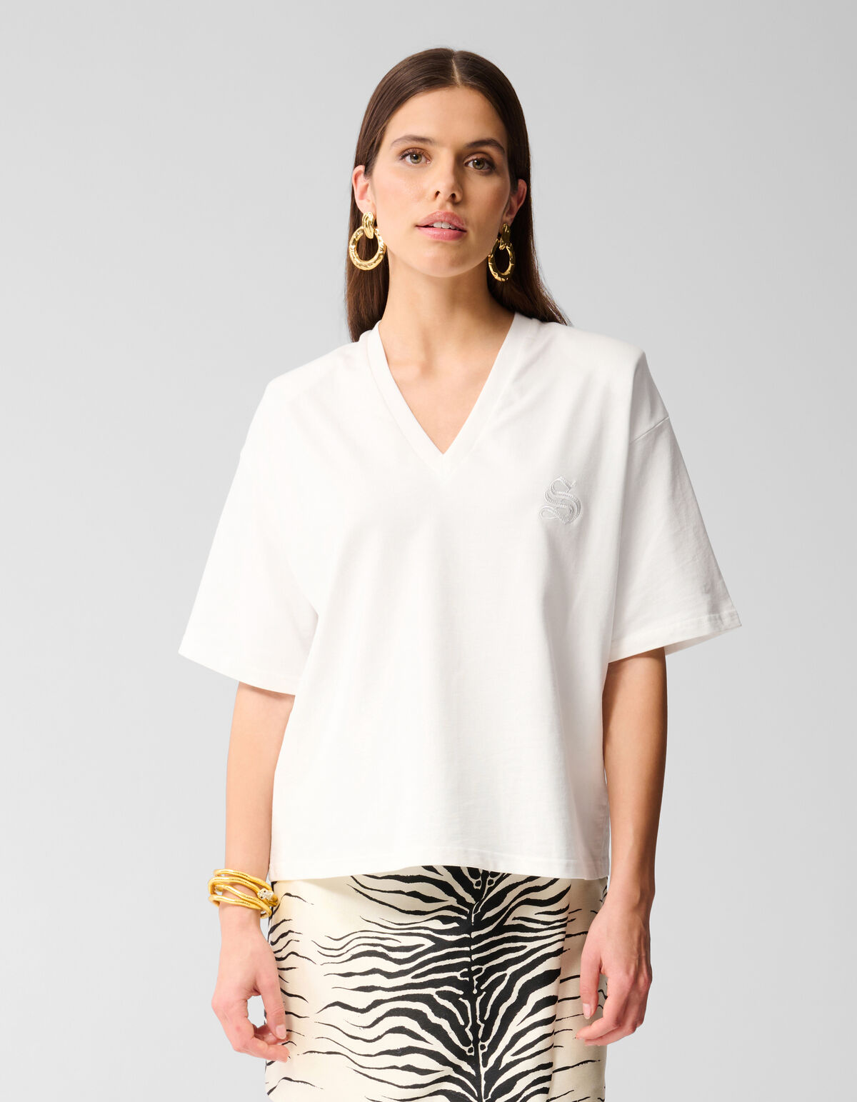 Übergroßes Logo-T-Shirt Weiß SHOEBY WOMEN