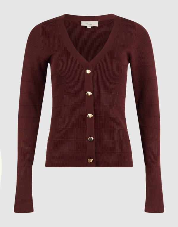 Knopfweste Braun SHOEBY WOMEN