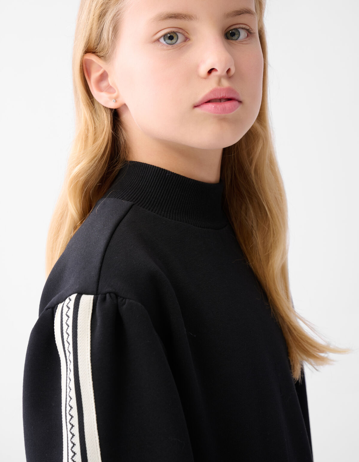 Sportliches Tape Kleid Schwarz SHOEBY GIRLS