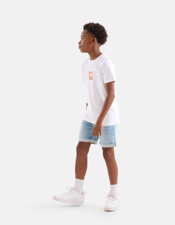 Stickerei-T-Shirt Weiß SHOEBY BOYS