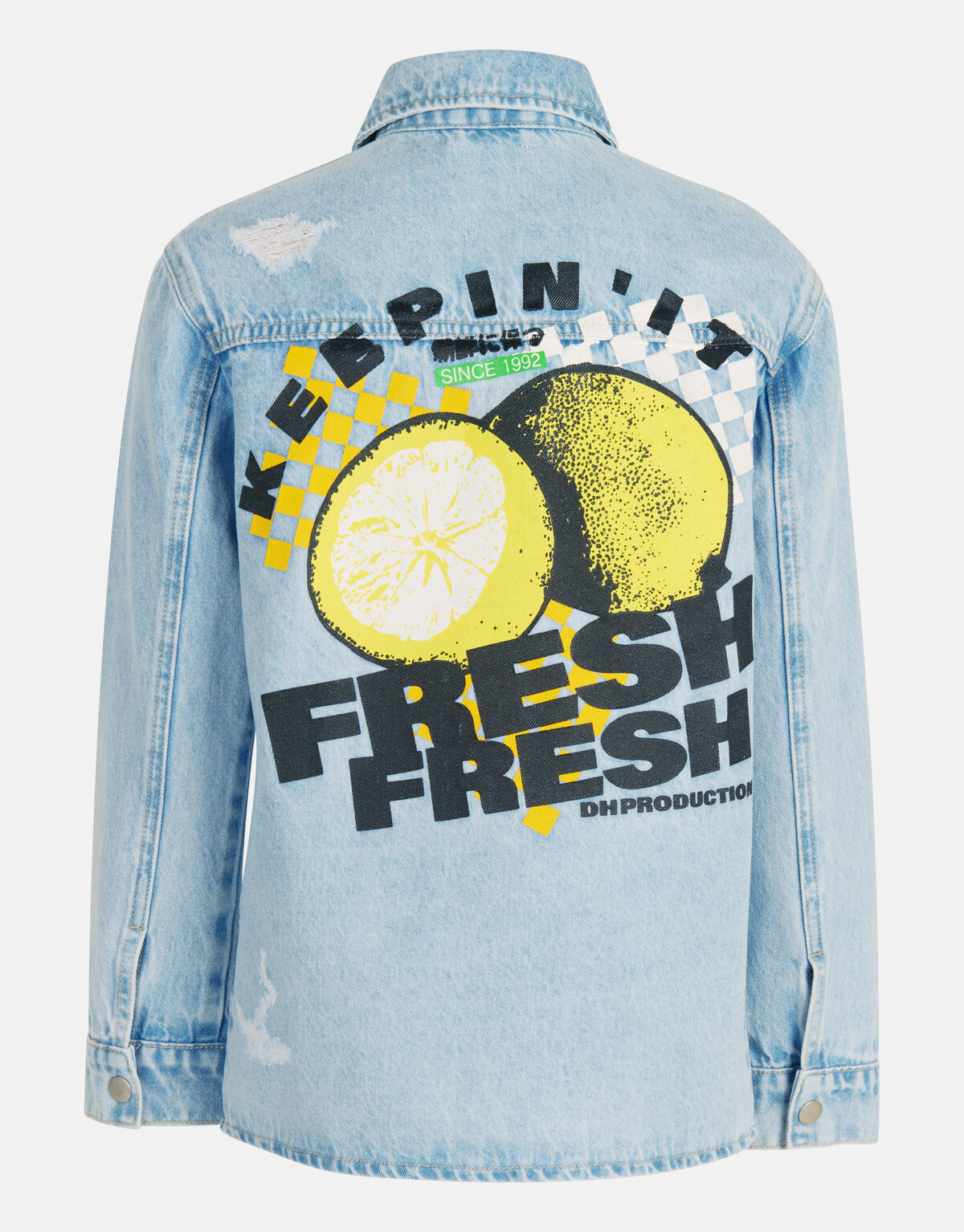 Kunstwerk Denim Overshirt Bleached By Dylan SHOEBY BOYS