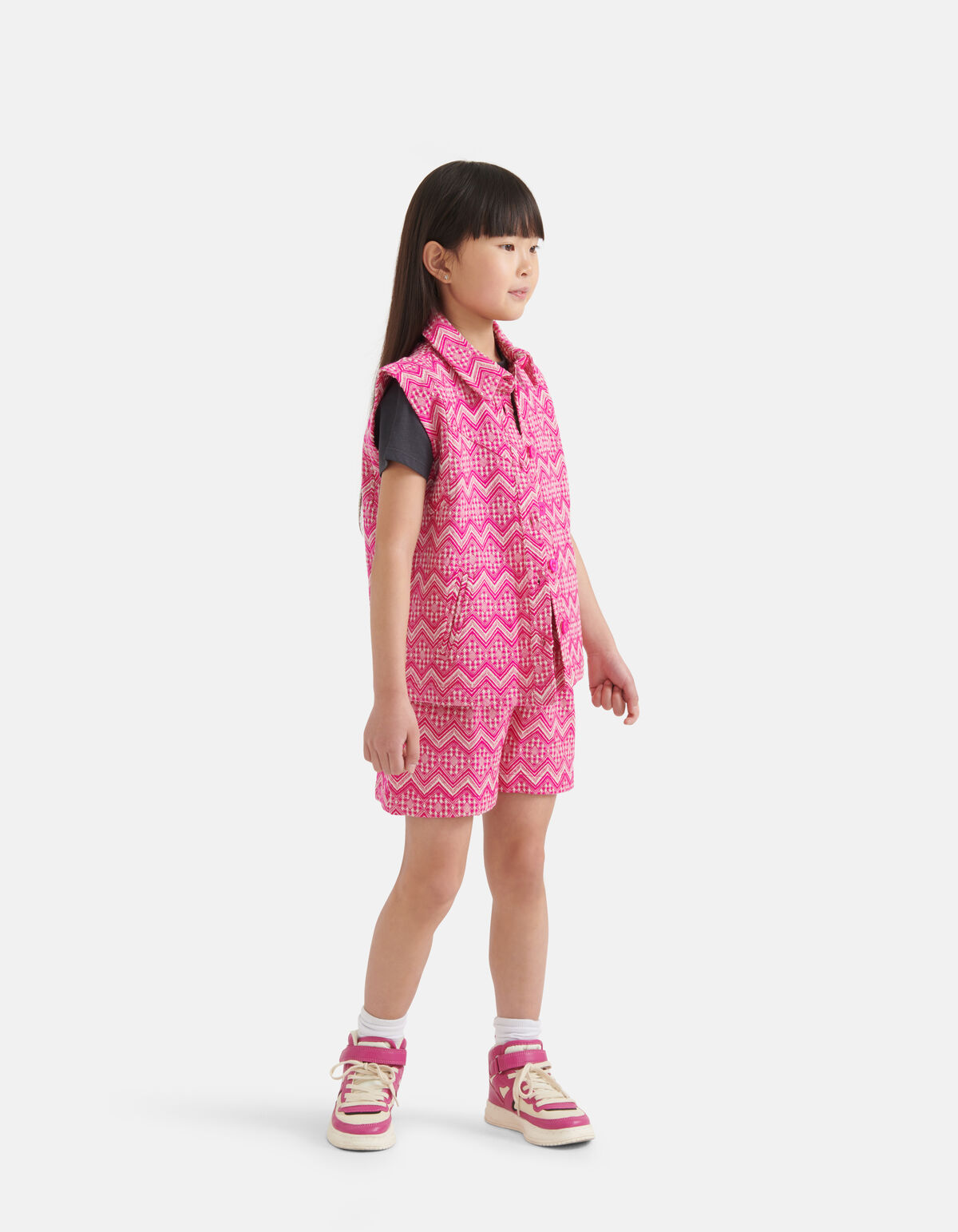 Besticktes Gilet Rosa SHOEBY GIRLS