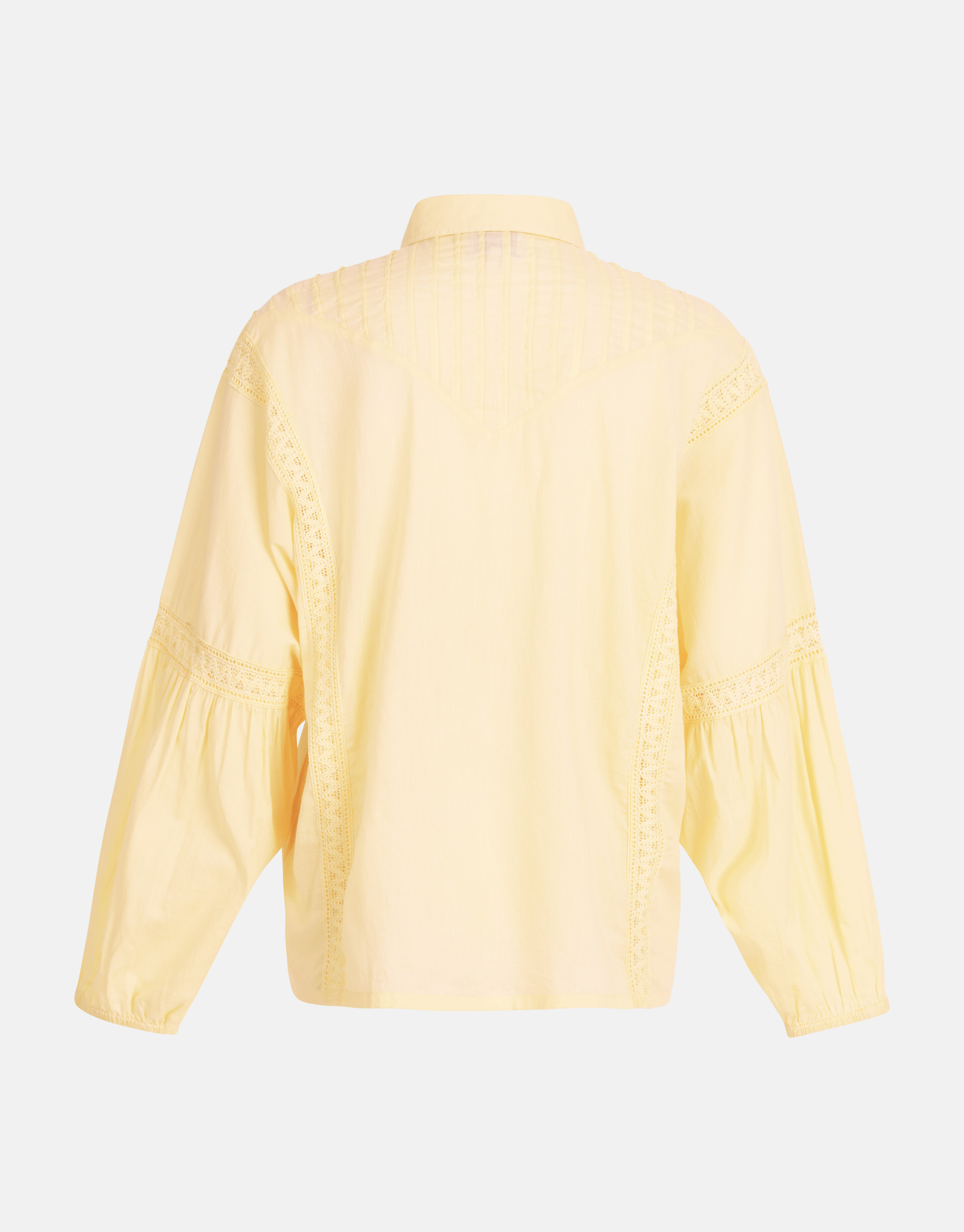 Bluse mit Stickerei Hellgelb SHOEBY WOMEN