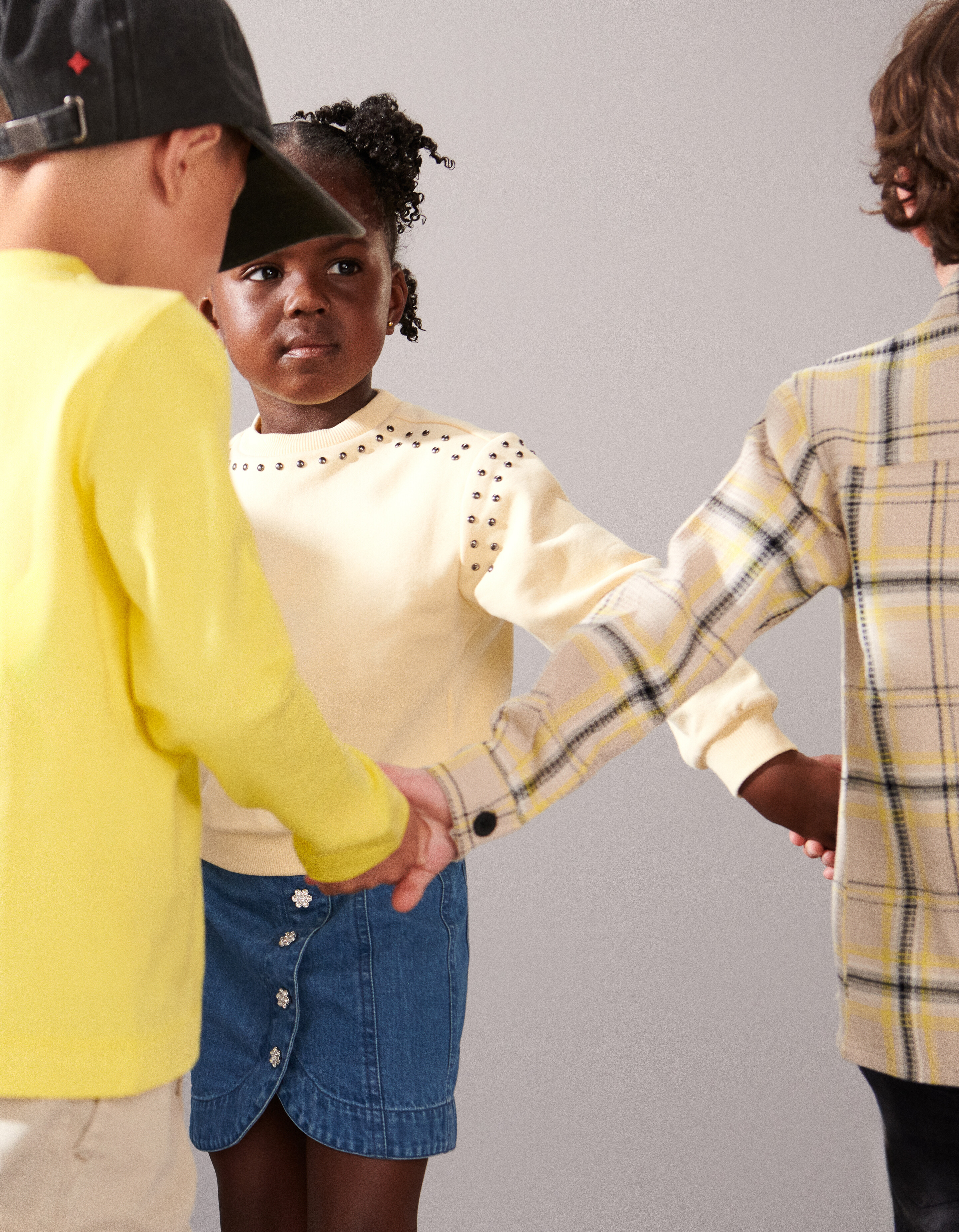 Studs Sweater Lichtgeel SHOEBY GIRLS