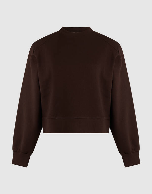 Pullover mit großen Schultern, Braun SHOEBY WOMEN