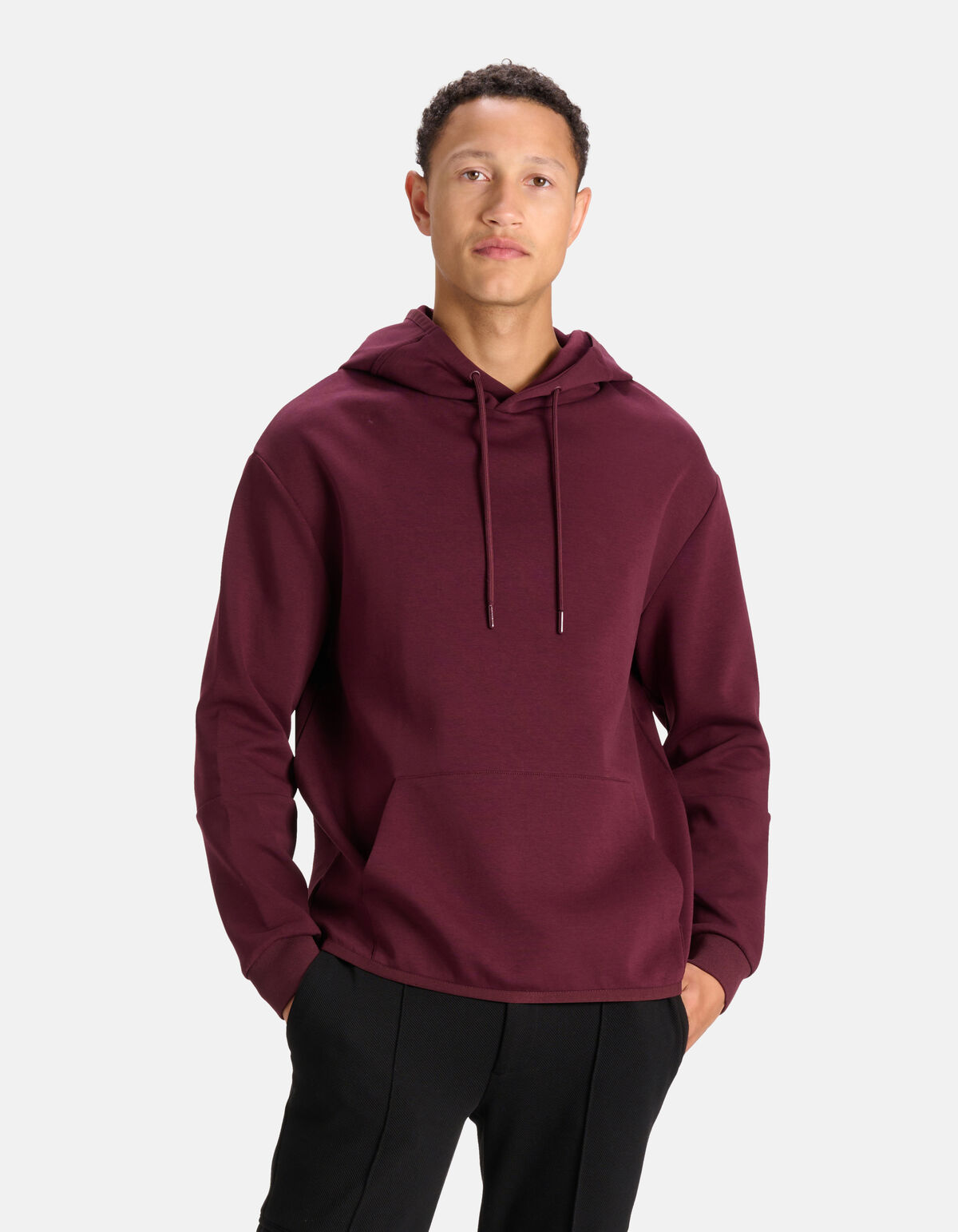 Relaxed Fit Hoodie Dunkelrot SHOEBY MEN