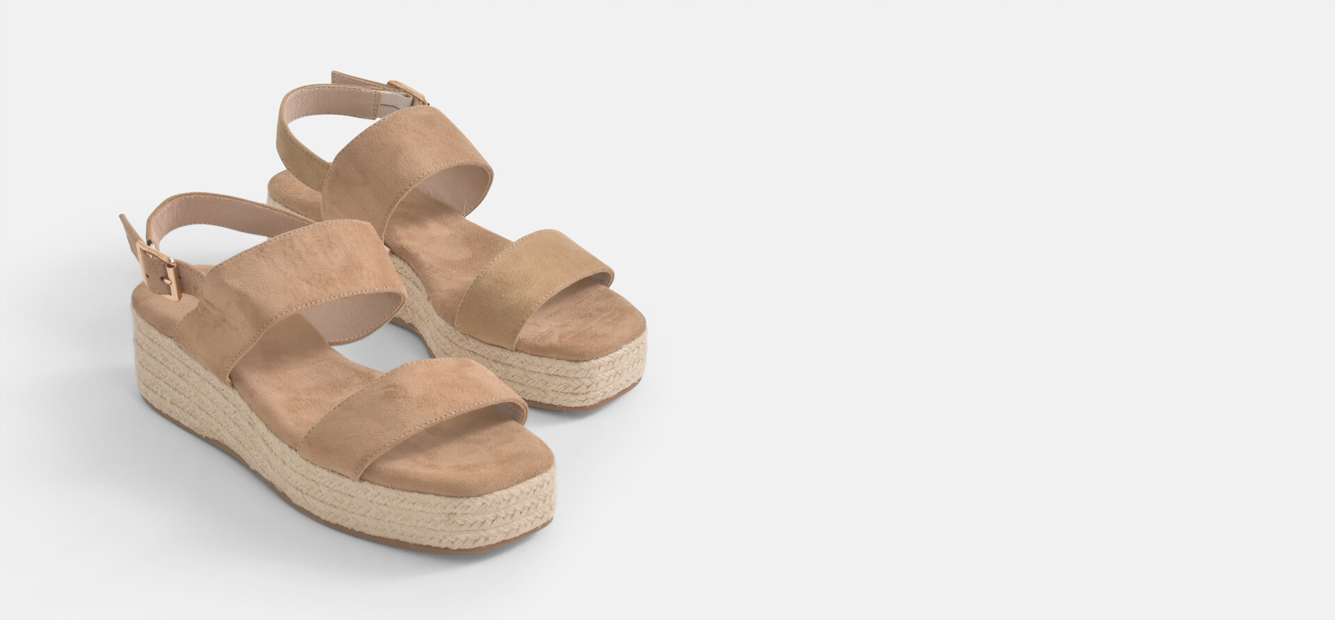 Espadrilles mit Keilabsatz Beige SHOEBY SHOES