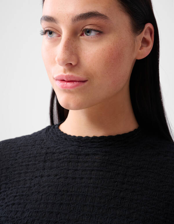 Crinkle Top Schwarz SHOEBY WOMEN