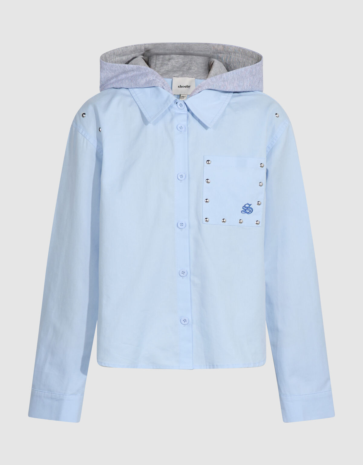 Hooded Bluse Hellblau SHOEBY GIRLS