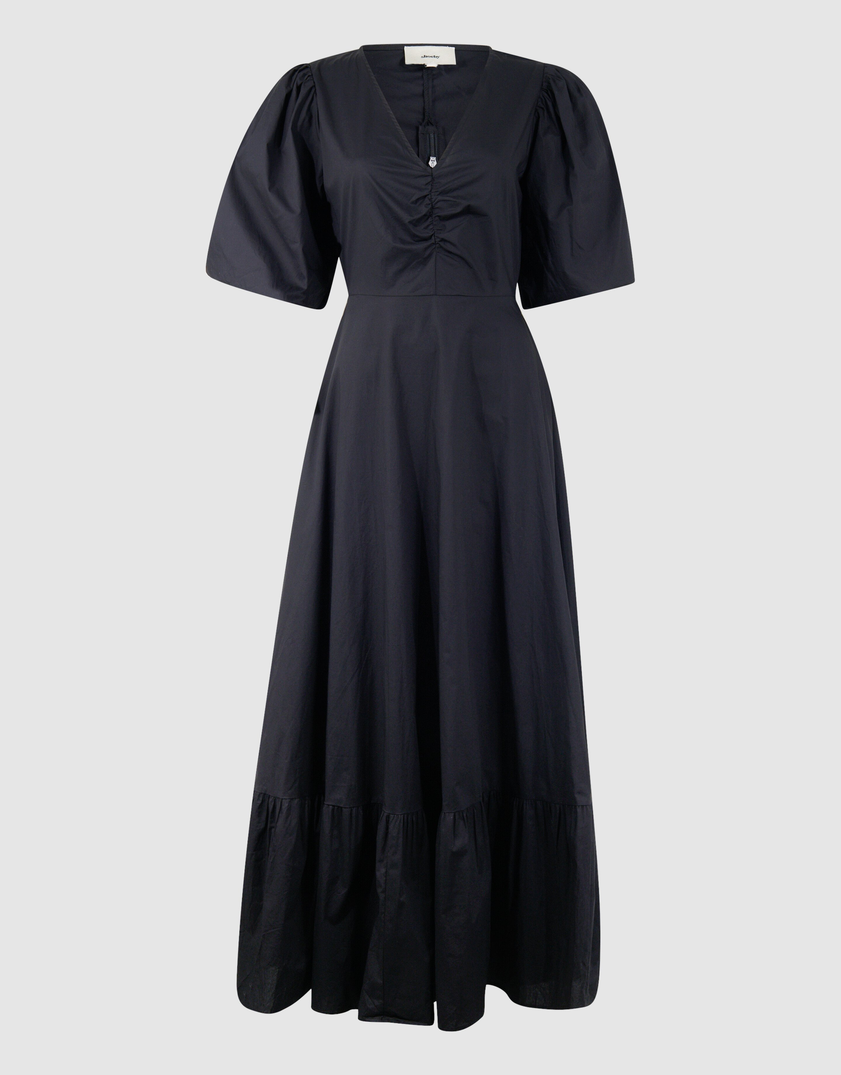 Popeline Maxi Kleid Schwarz SHOEBY WOMEN
