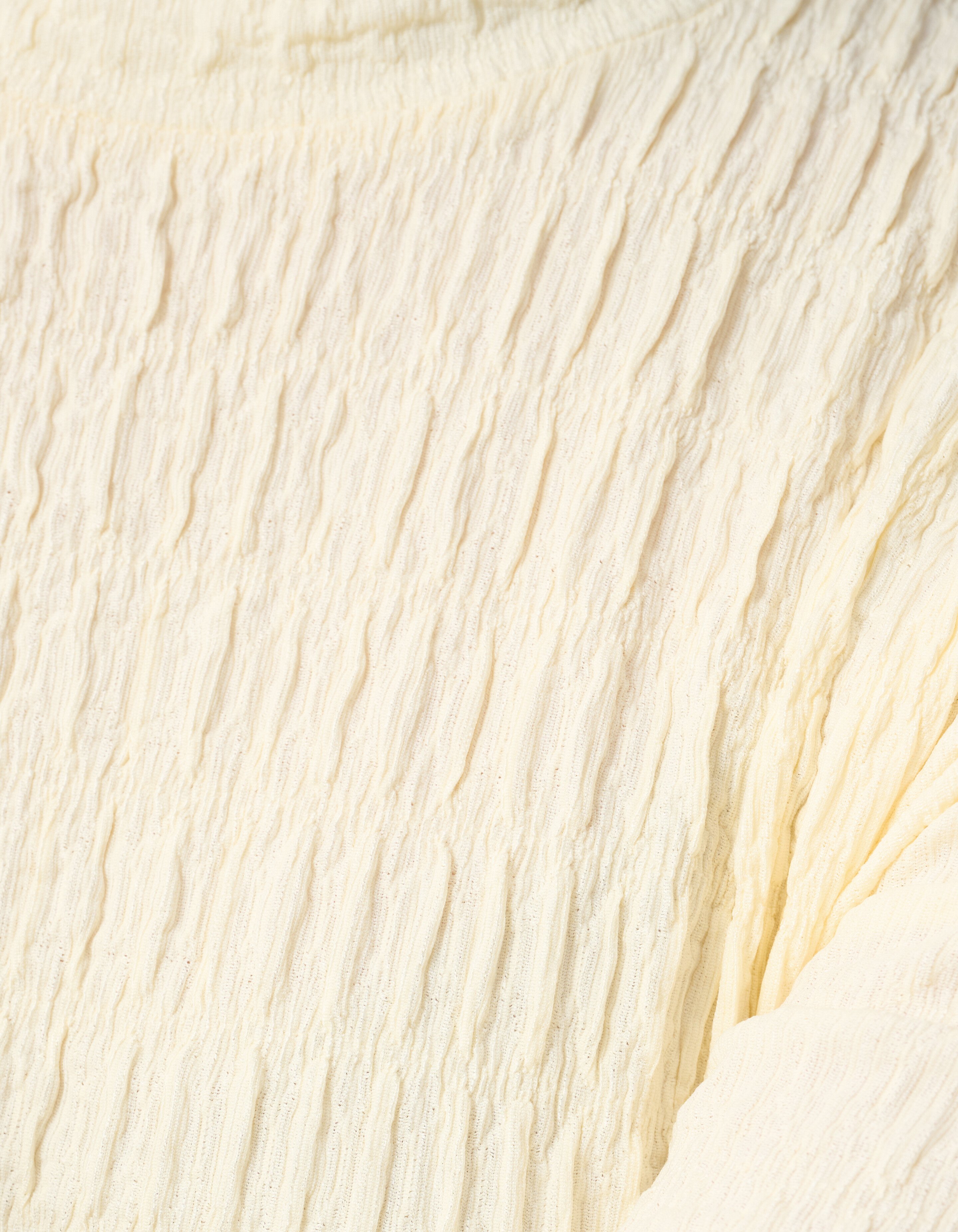 Struktur Langarmshirt Top Gebrochen Weiß SHOEBY WOMEN