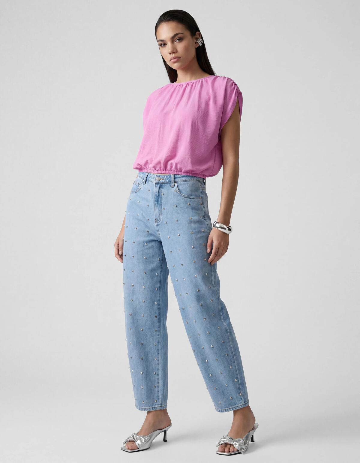 Gek&uuml;rzte Twist-Top Rosa SHOEBY WOMEN