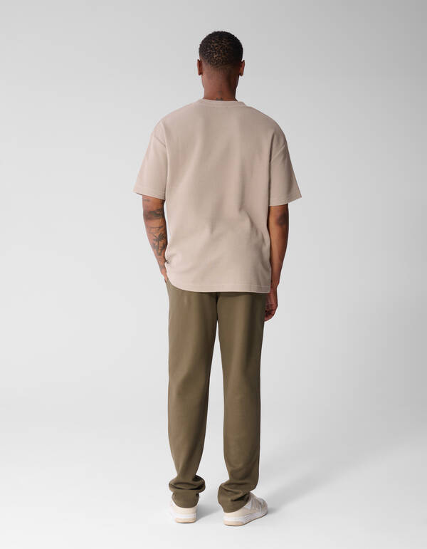 Waffel-T-Shirt Hellbraun SHOEBY MEN